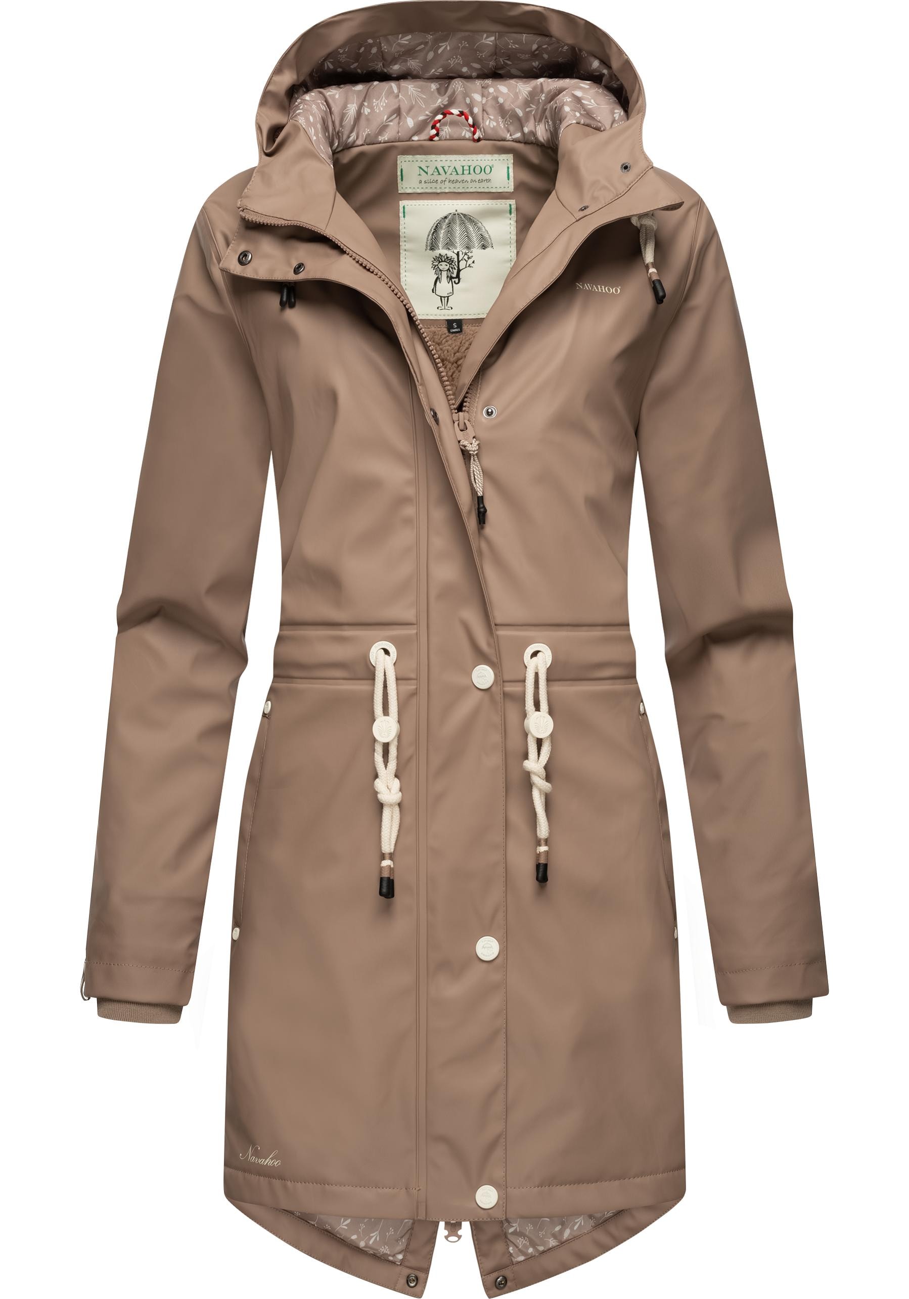 Navahoo Regenjacke »Flower of Ocean«, mit Kapuze, Wasserdichter Damen Outdoor Regenmantel