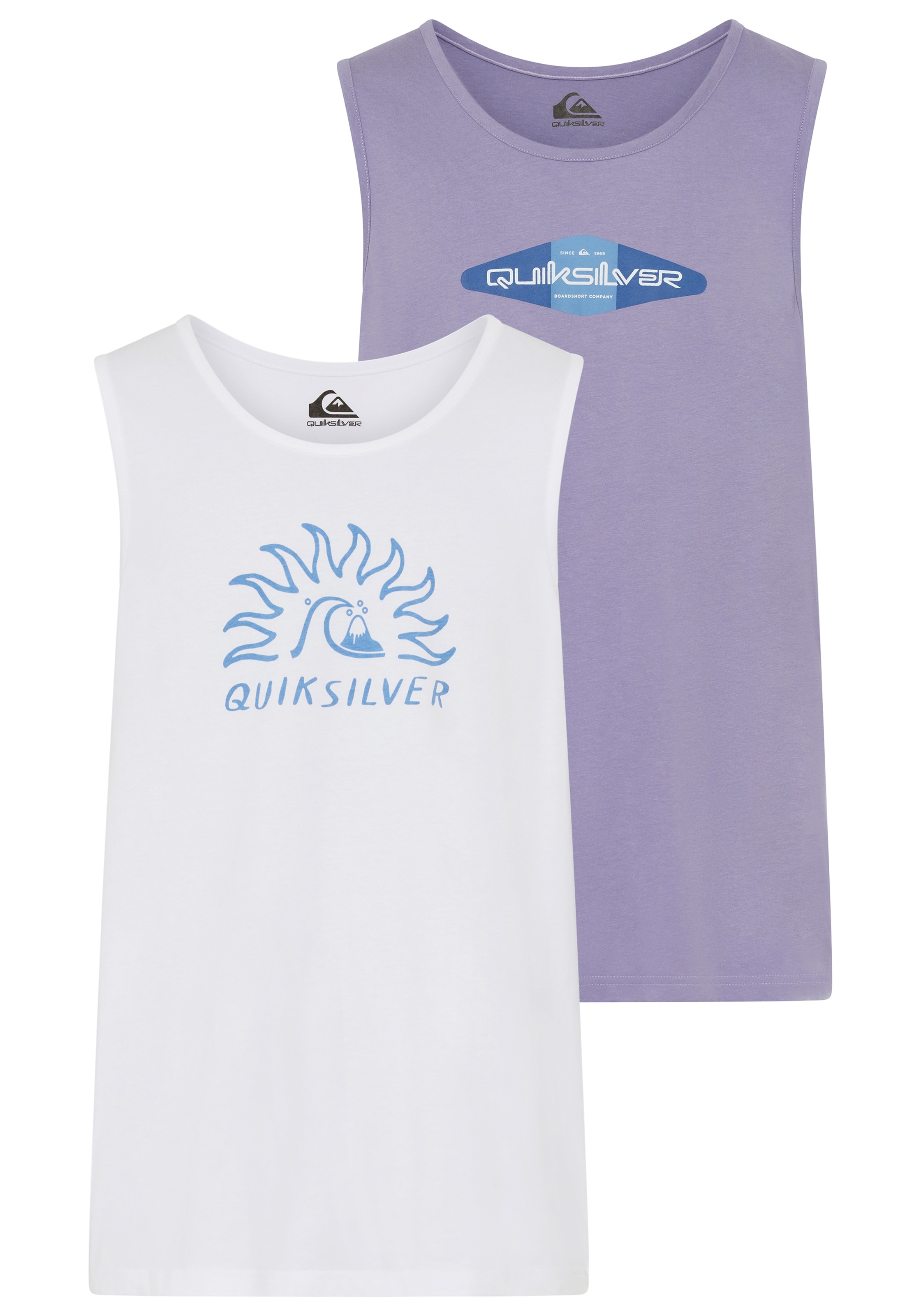 Quiksilver Tanktop "FREEDOM SHADE TANK PACK" 2 tlg. sportlicher Stil, für s günstig online kaufen