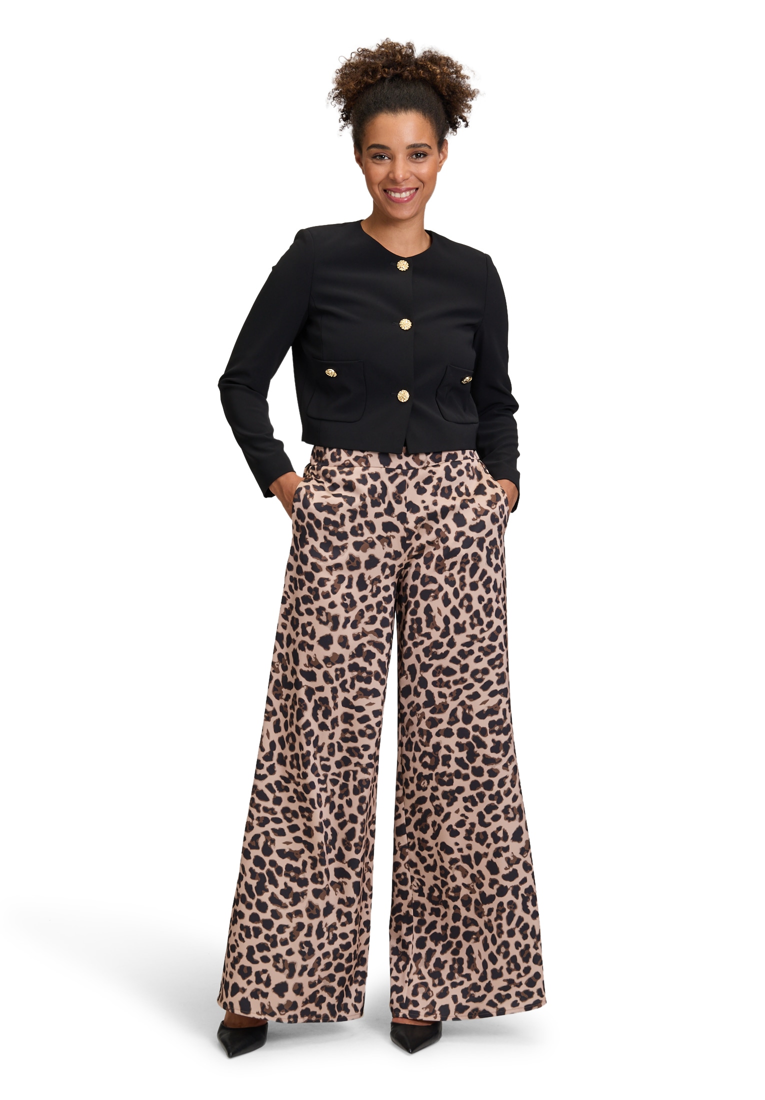 Vera Mont Marlene-Hose »Vera Mont Marlene-Hose mit Leoprint«, Material