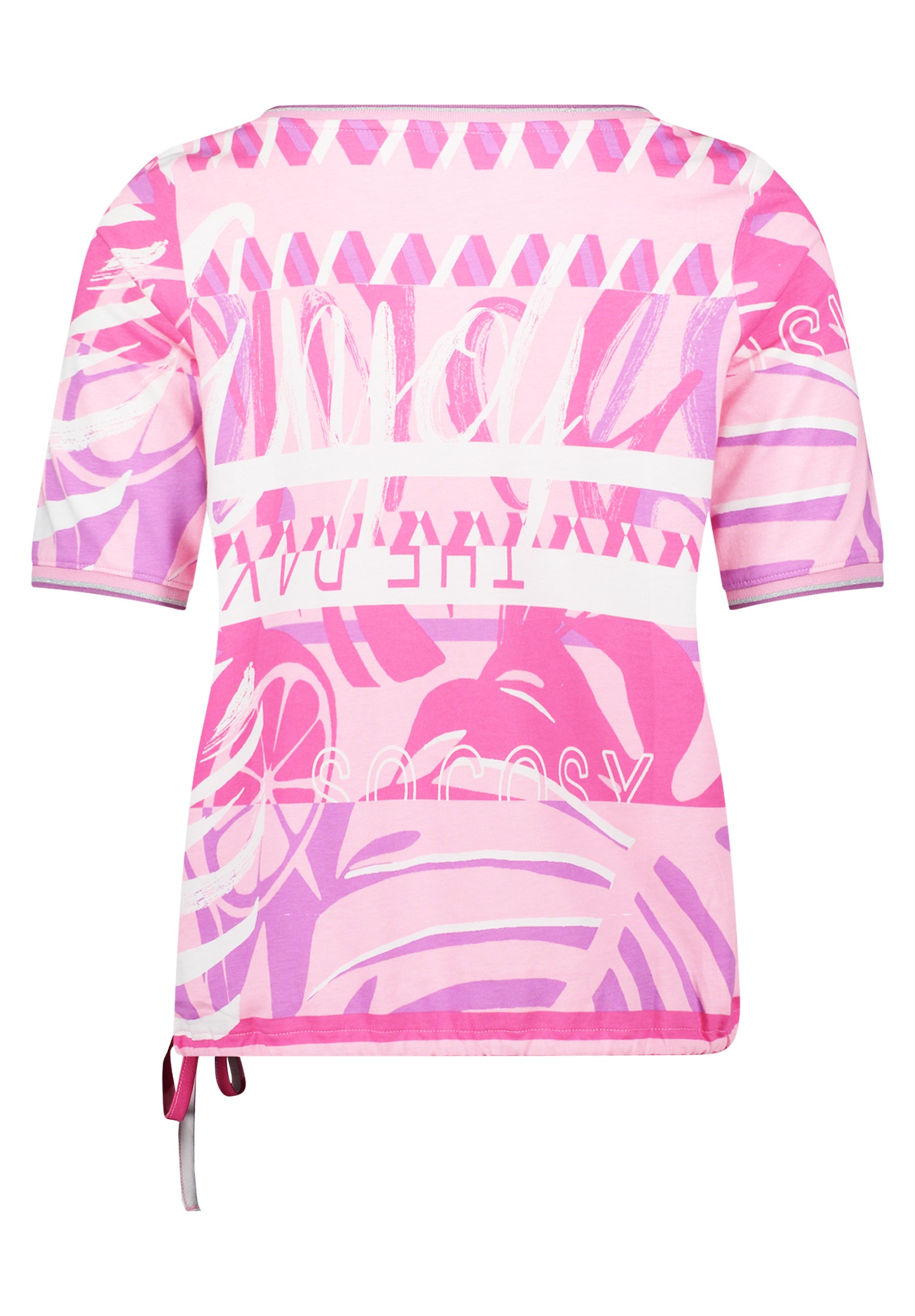 Betty Barclay Kurzarmshirt »Betty Barclay Casual-Shirt mit Tunnelzug«, (1 tlg.), Rippbündchen