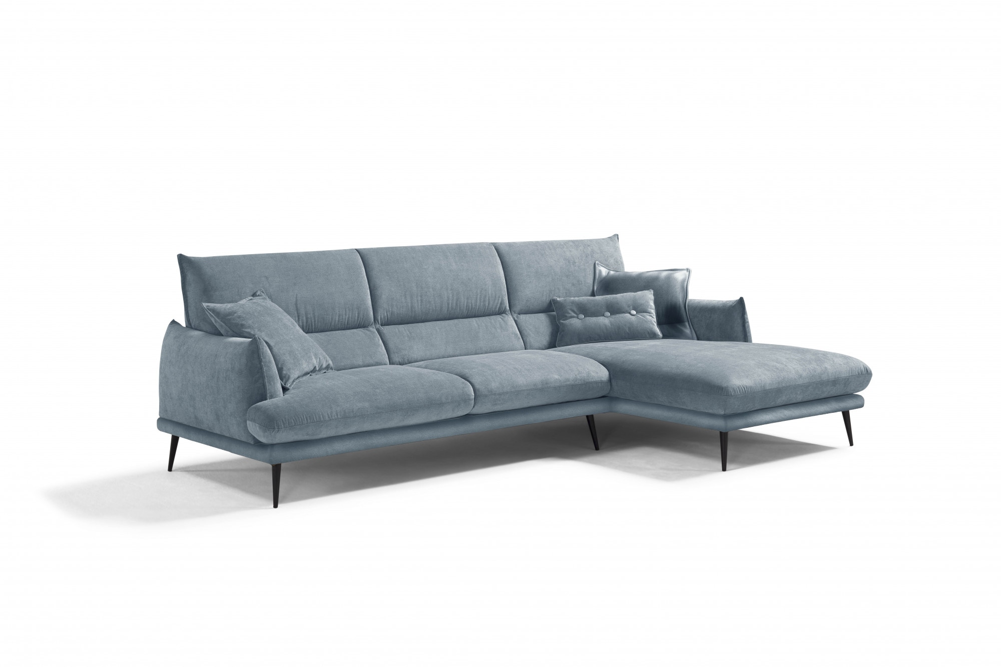 Egoitaliano Ecksofa "FUNNY, hochwertiges & aktuelles Design, bequeme Rückenlehne, L-Form" hochwertiger Sitzkomfort, L-Form