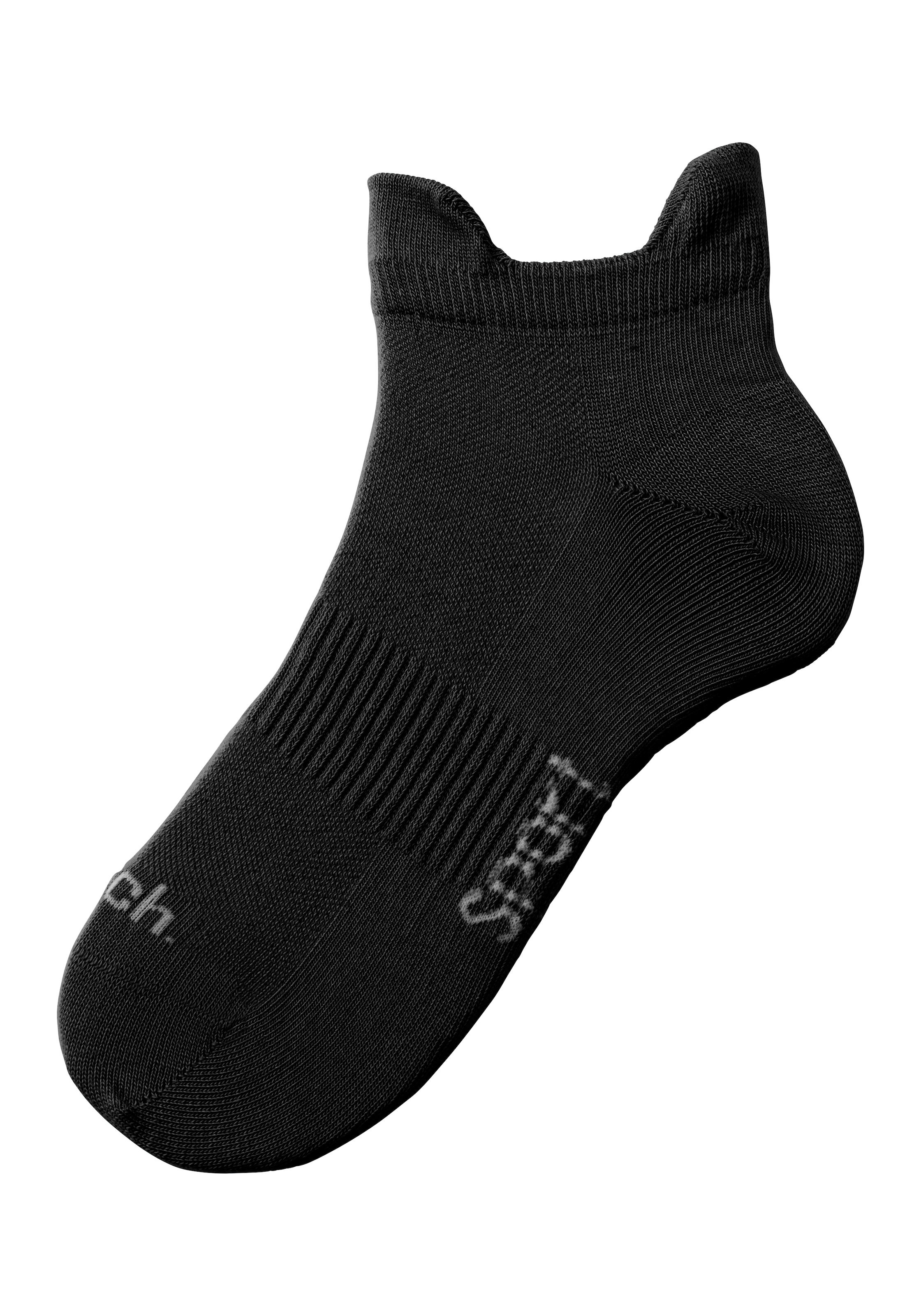 Bench. Sneakersocken, (Packung, 6 Paar), mit feiner Mesh Konstruktion und Mittelfußgummi