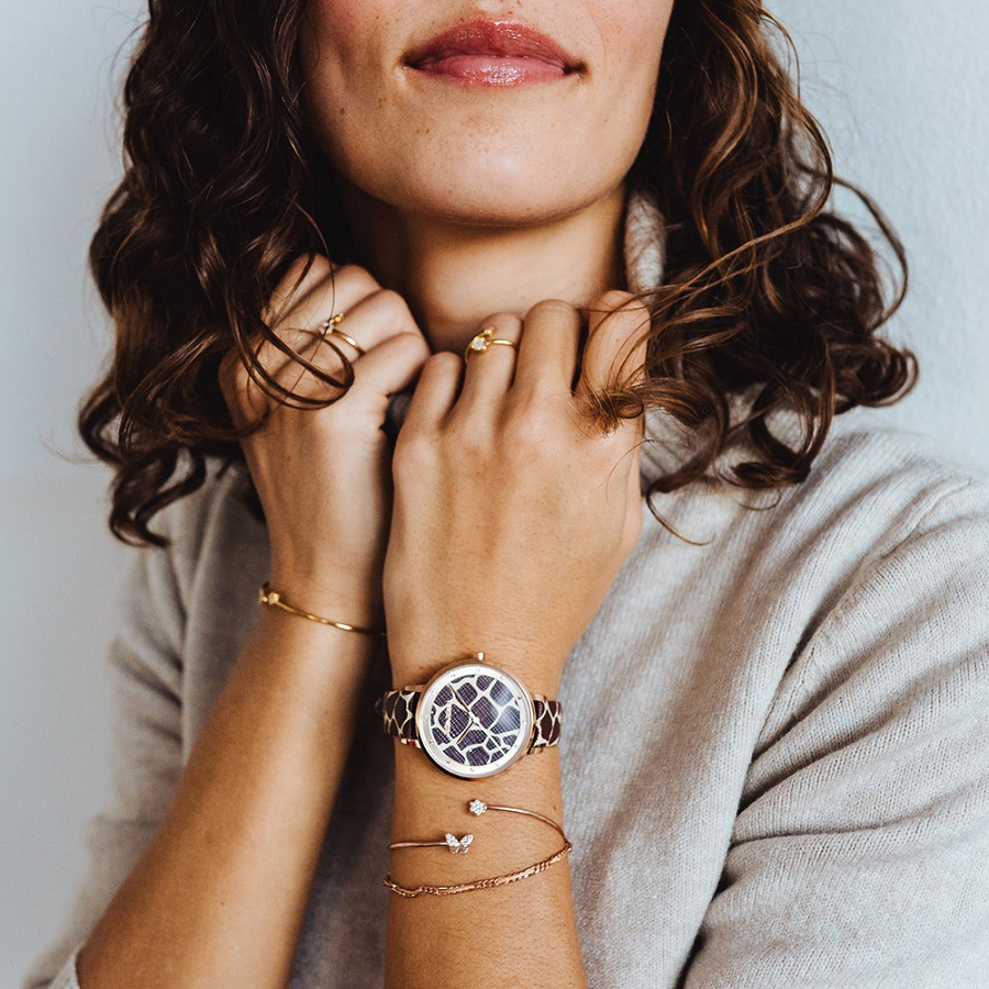 Julie Julsen Quarzuhr »Safari Giraffe, JJW1203RGL-G« kaufen | BAUR