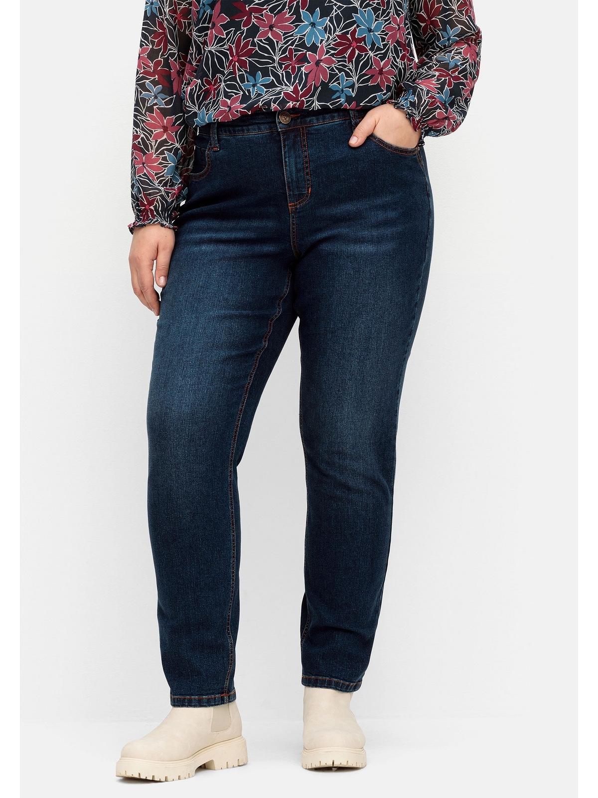 »Große BAUR aus elastischem bestellen Sheego Denim online PIA, Größen«, Stretch-Jeans |