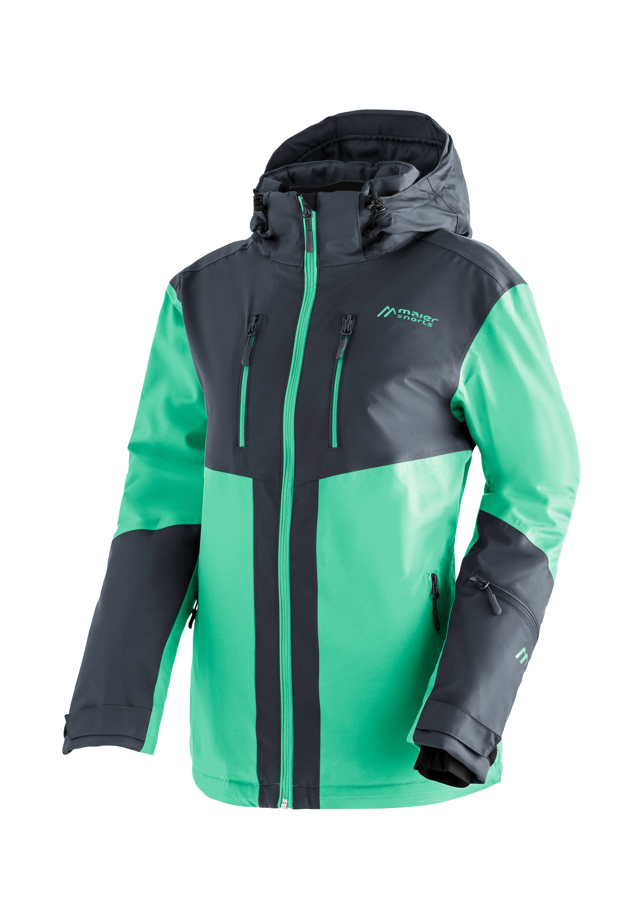 Maier Sports Skijacke "INA", Damen Winterjacke, wind/wasserdicht, 5 RV-Taschen und Kapuze, Regular fit