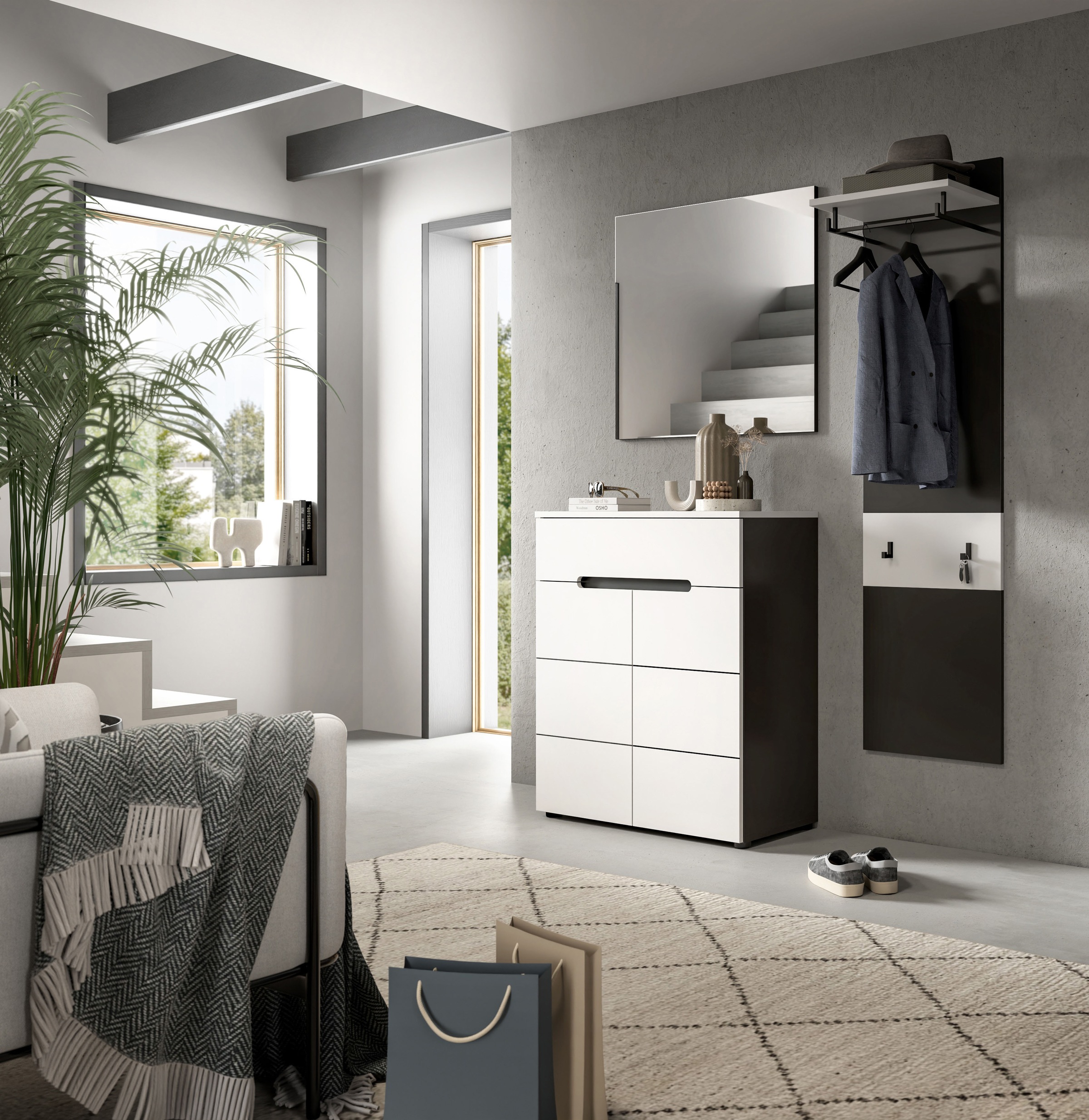 INOSIGN Garderobenpaneel "REHAT, TOPSELLER, Höhe 165 cm, Hutablage, 2 Haken günstig online kaufen