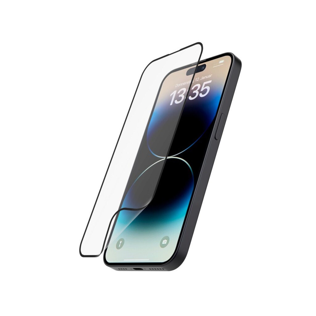 Hama Displayschutzglas »Panzerglas Hiflex Eco für Apple iPhone 15 Pro Max, Full-Cover flexibel«, für Apple iPhone 15 Pro Max