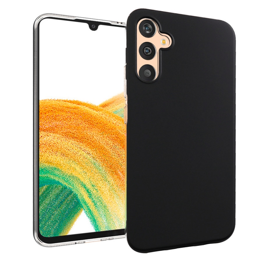 PEDEA Backcover "Soft TPU Case", B:14cm H:5cm T:24cm, schwarz, Hüllen, für Samsung Galaxy A34 (5G), Handyhülle, Schutzhülle