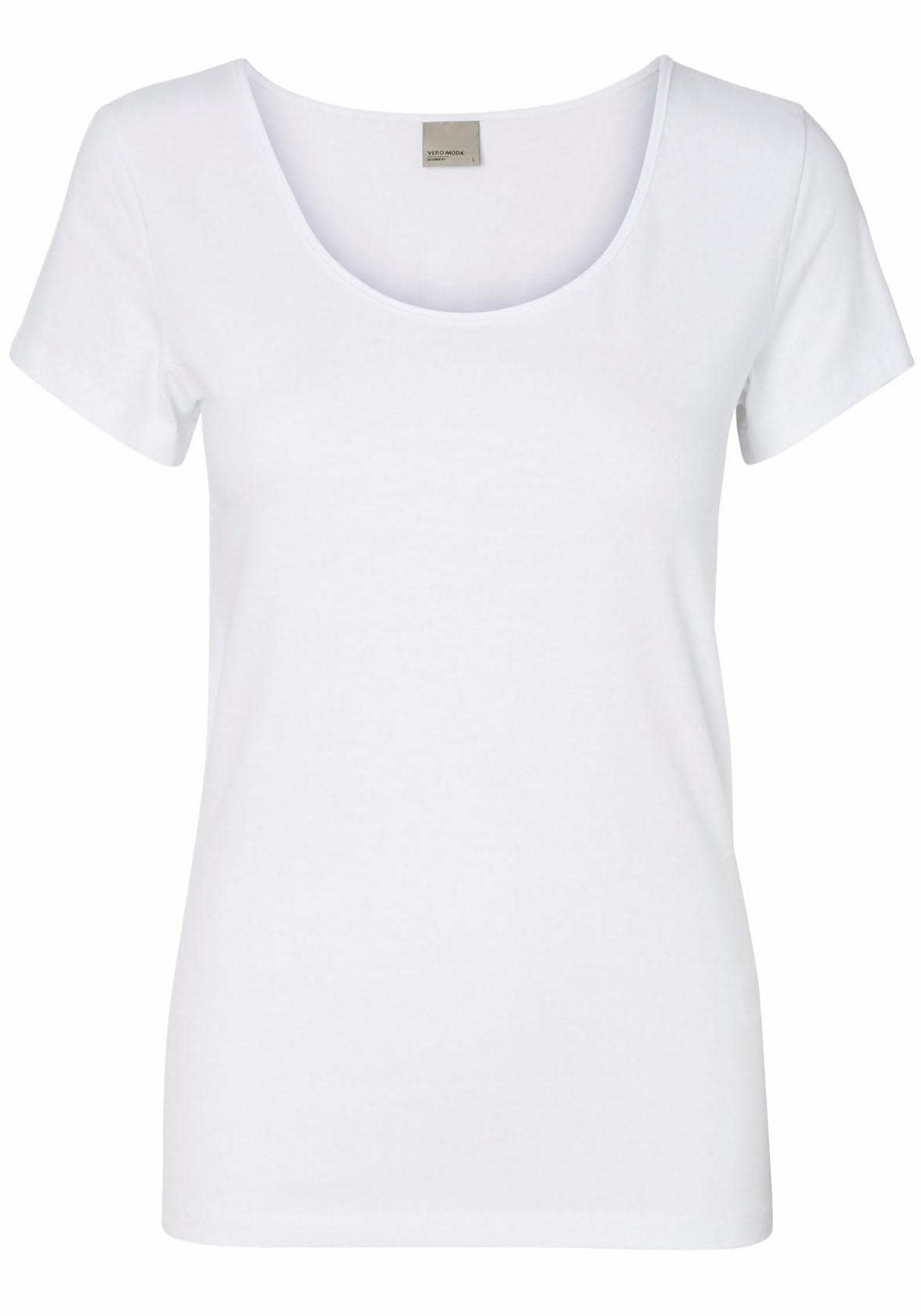 Vero Moda Rundhalsshirt "VMMAXI MY SOFT SS U-NECK" günstig online kaufen