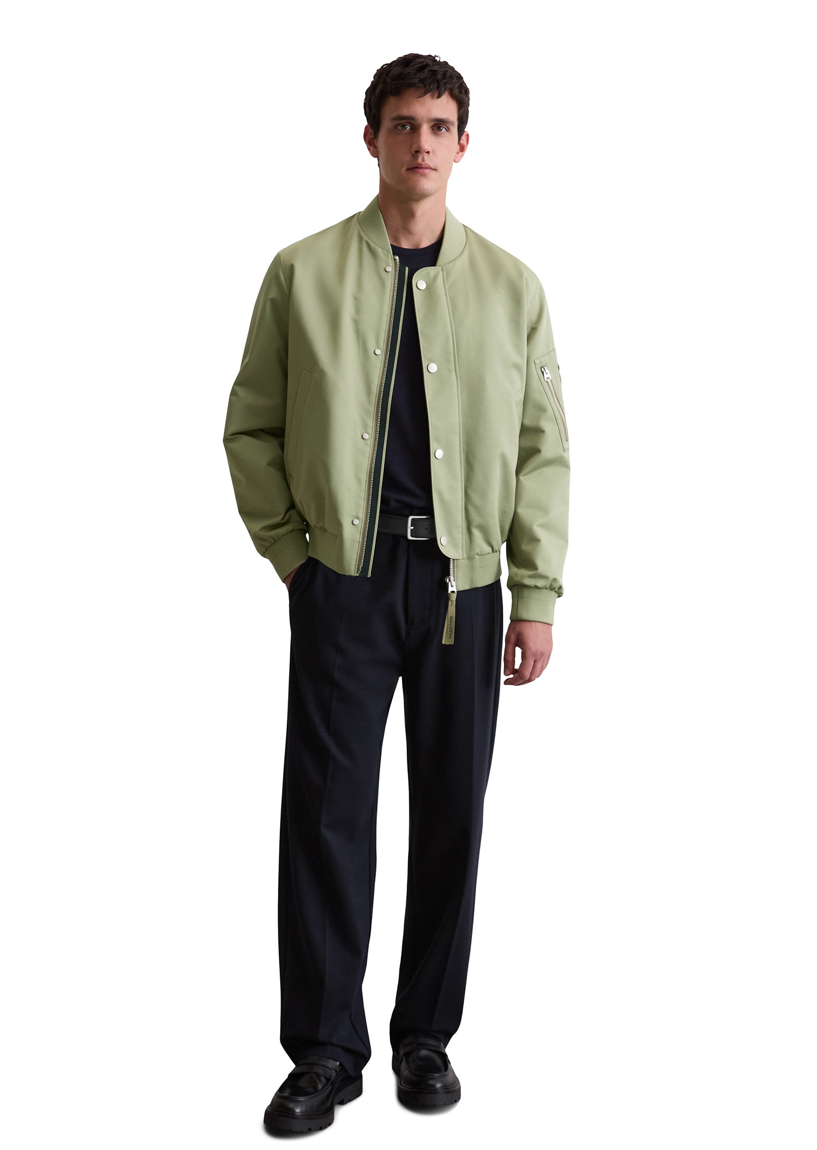 Marc O'Polo Outdoorjacke »aus wasserabweisendem Micro-Canvas«, ohne Kapuze