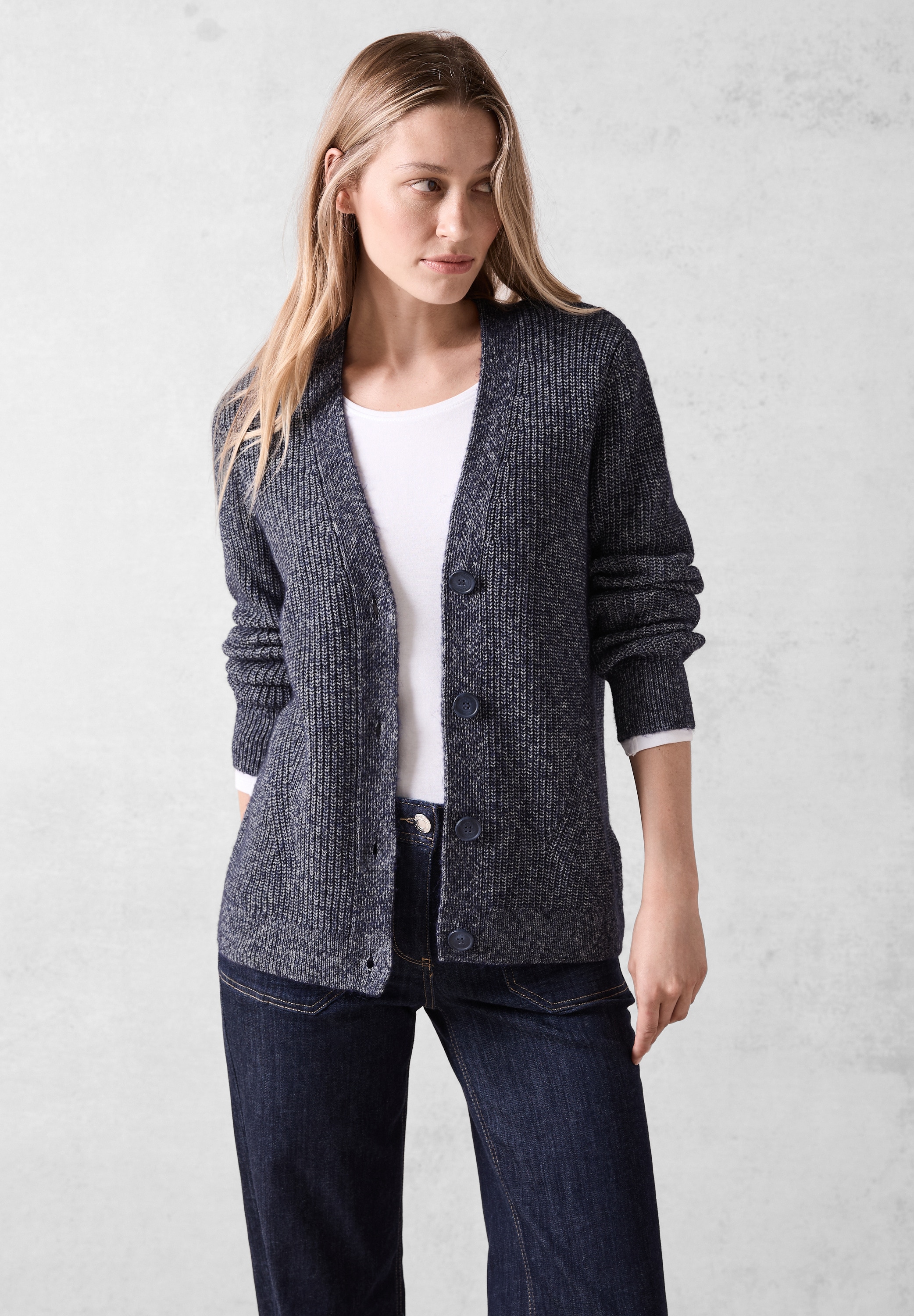 Cardigan, im soften Baumwoll-Mix