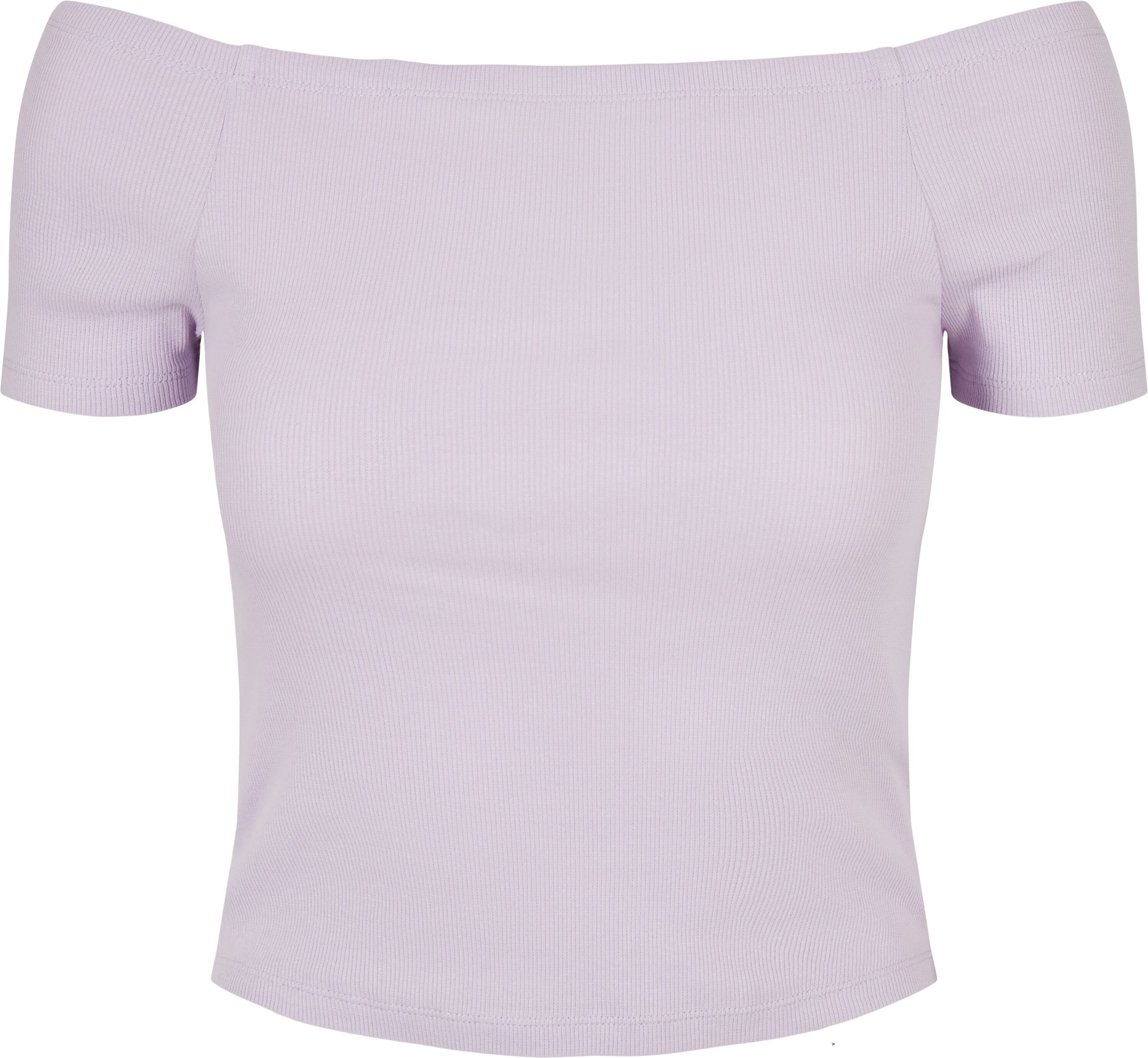 URBAN CLASSICS T-Shirt »Damen Ladies Off Shoulder Rib Tee«, (1 tlg.) kaufen  | BAUR | Rundhalsshirts