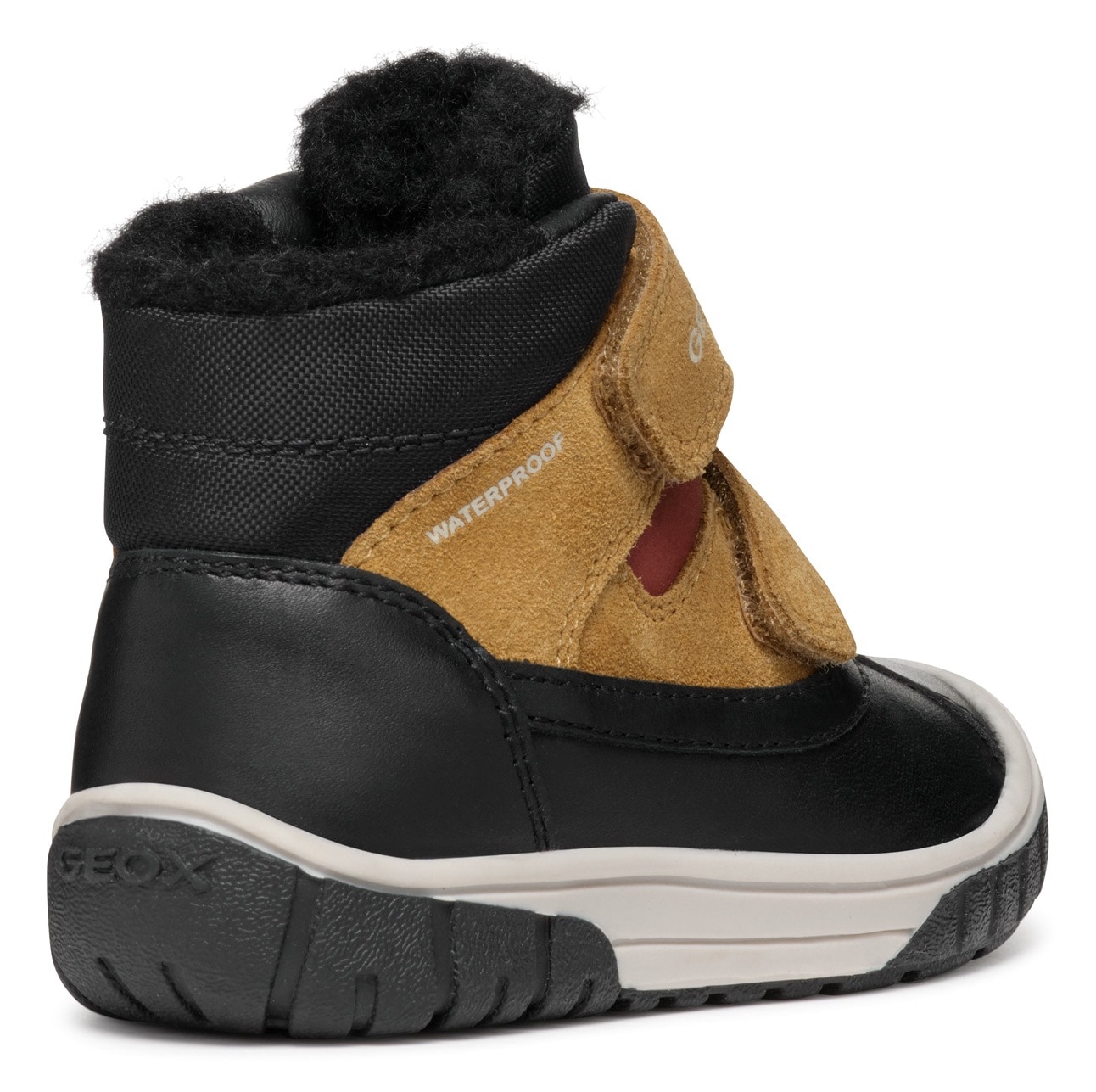 Geox Winterboots »B OMAR BOY WPF C«, Klettstiefel, Babystiefel Winterstiefel mit Warmfutter