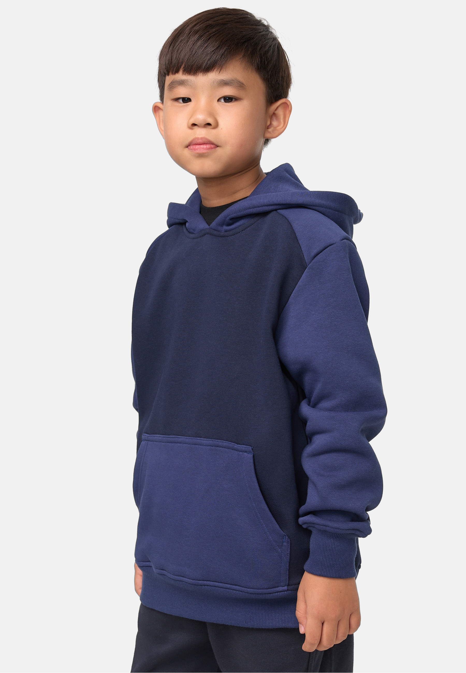 URBAN CLASSICS Kapuzenpullover »Urban Classics Herren Boys 2-Tone Fake Raglan Hoody« 1 Stk.