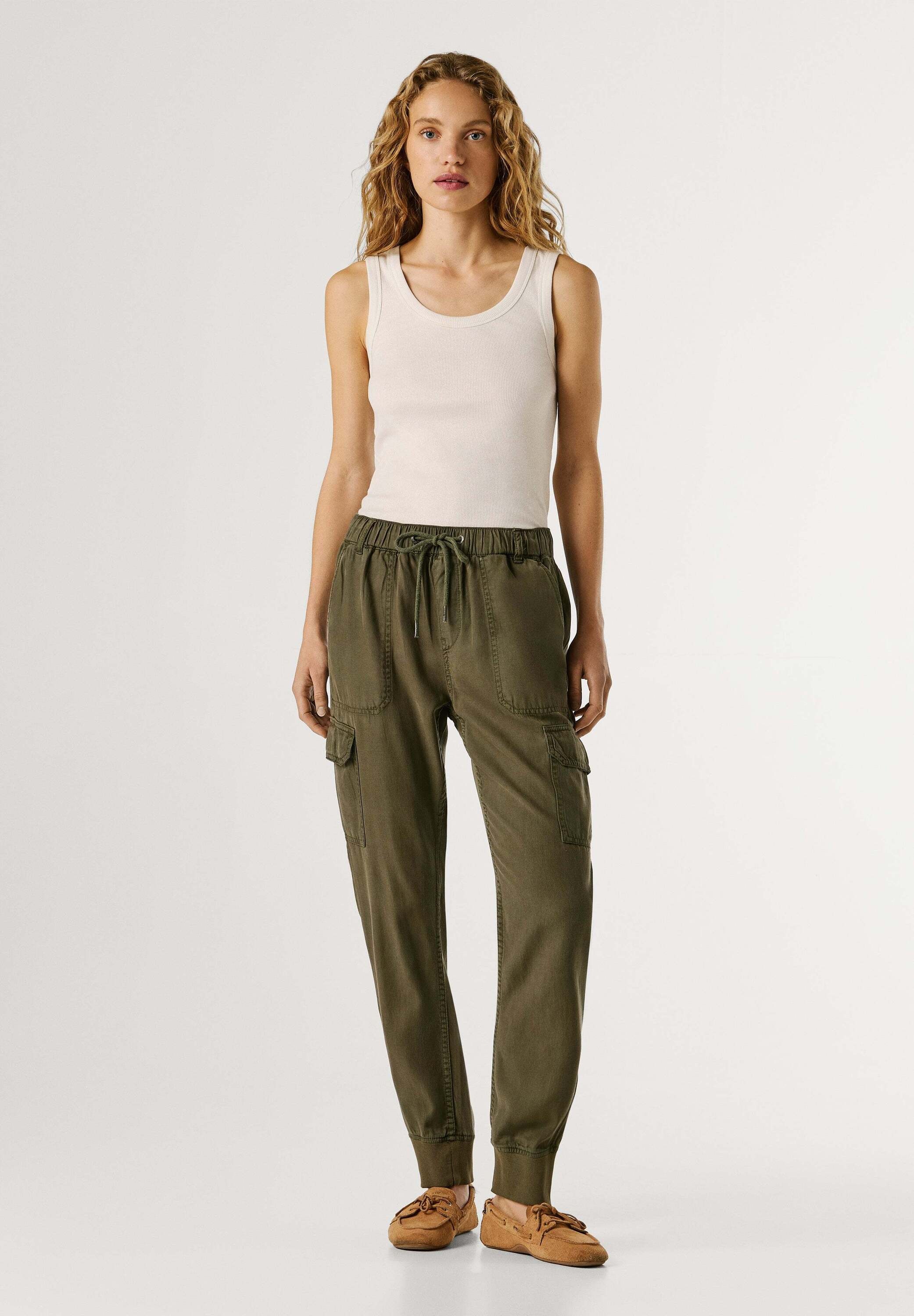 Pepe Jeans Funktionshose »trousers MID WAIST SLIM JOGGER NEW CRUSADE«