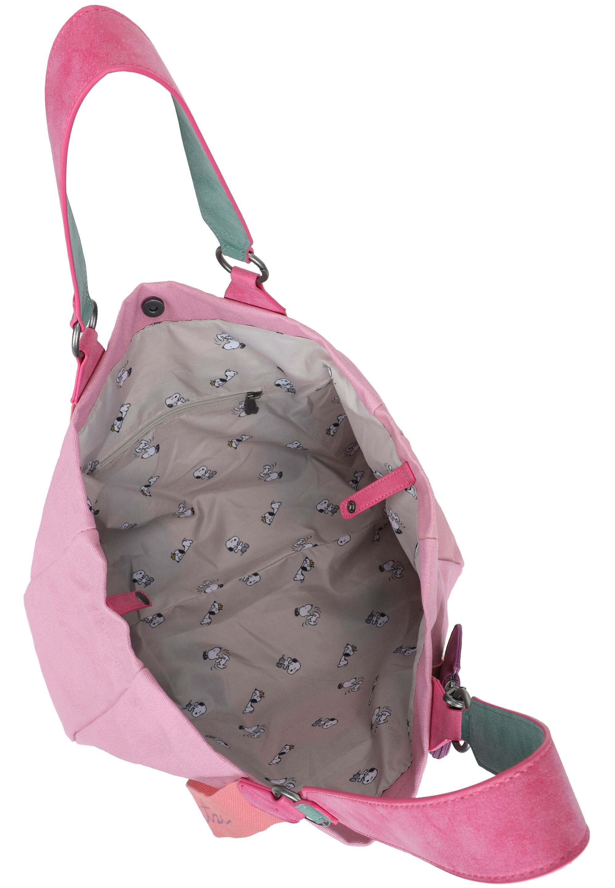 Fritzi aus Preußen Shopper »PeanutsTM x fritzi Izzy Medium Smile Flocked« mit Peanuts-Motiv