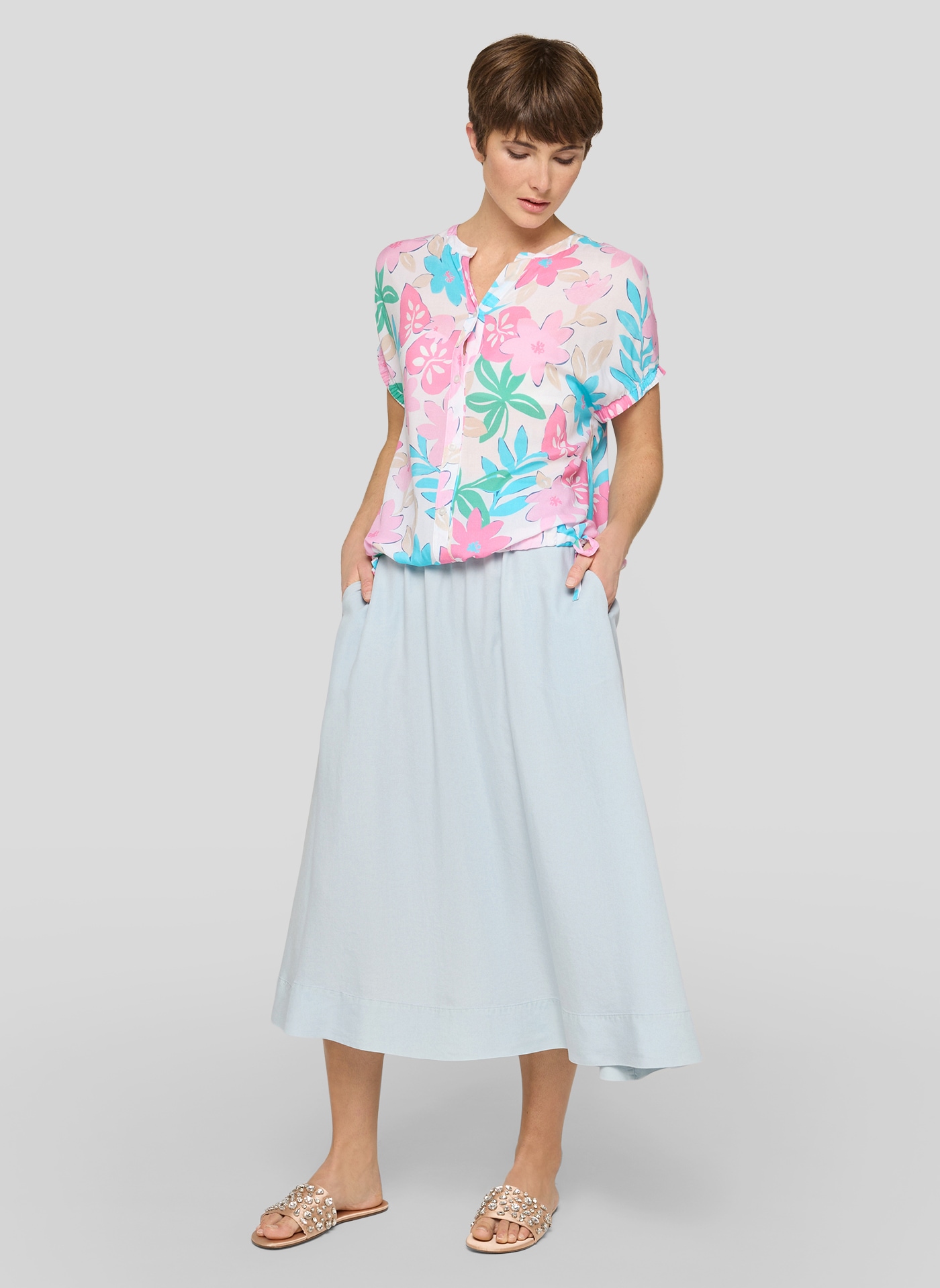 Rabe Hemdbluse mit All-Over Print