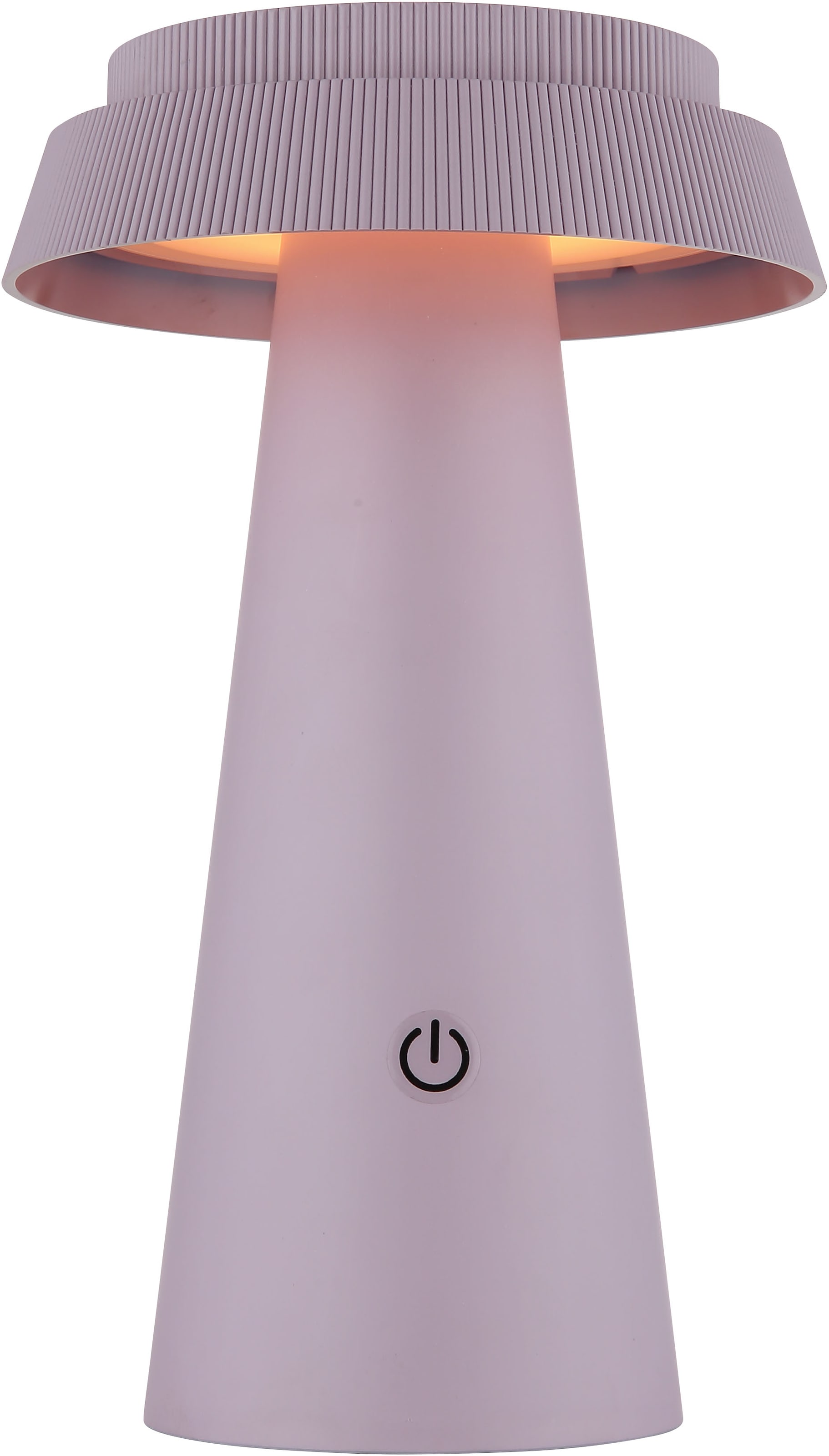 GLOBO LIGHTING LED Solarleuchte »SOLARLEUCHTE KUNSTSTOFF PINK, 1XLED«, Leuchtmittel LED-Modul | LED fest integriert, Solar/pink/Touchdimmer/IP54/kann mit USB-C Kabel geladen werden