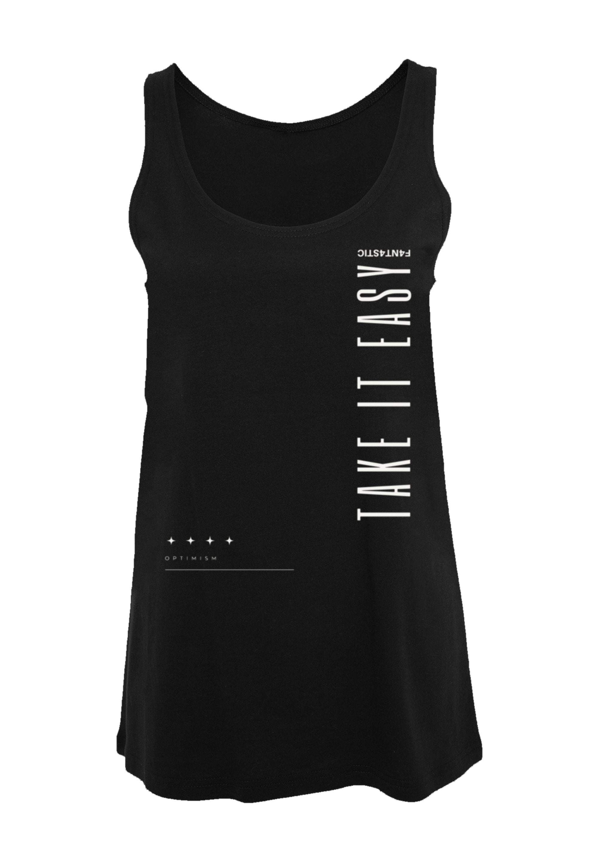 F4NT4STIC T-Shirt »Take It Easy Text«, Print