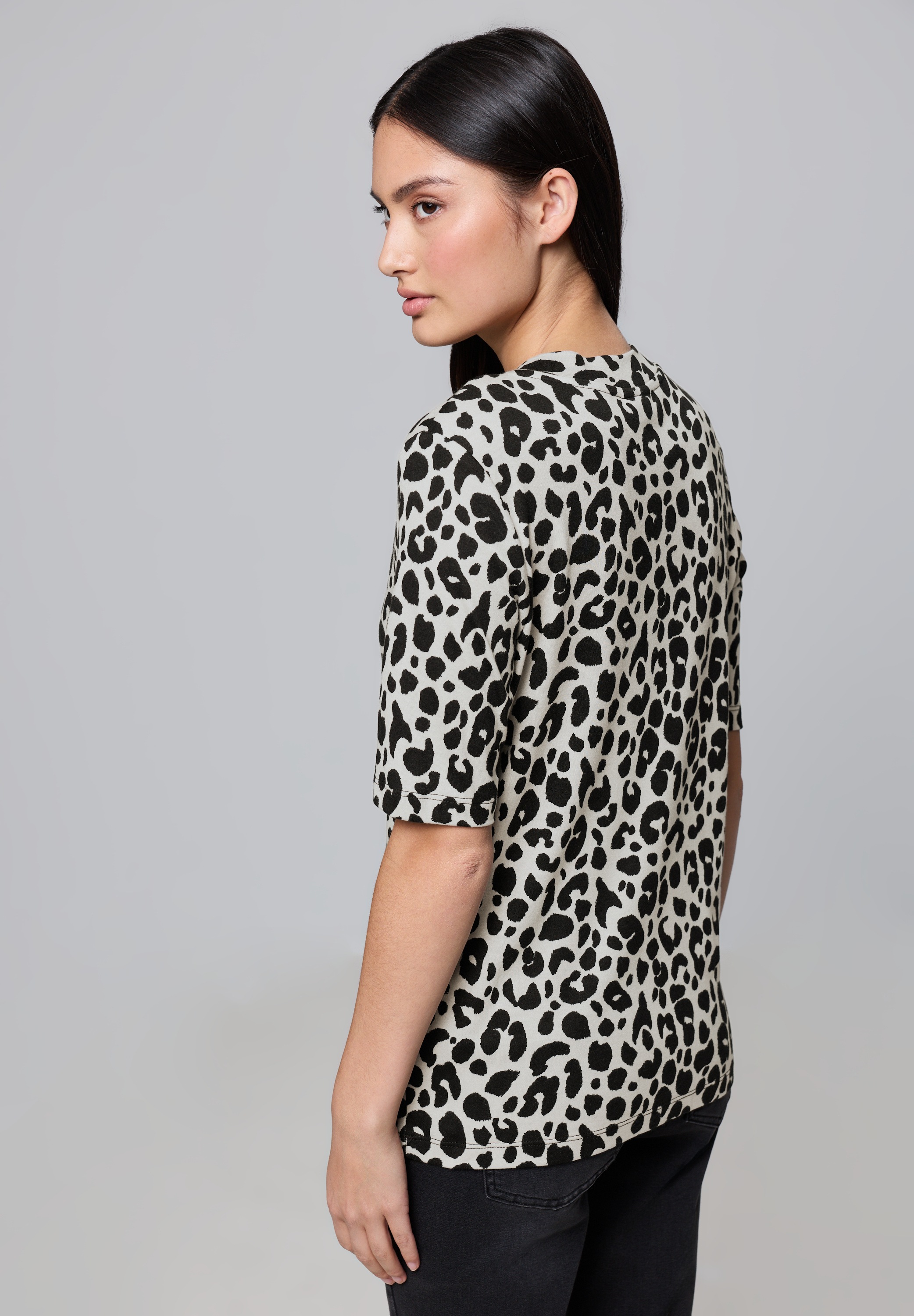 STREET ONE STUDIO T-Shirt, mit Leomuster