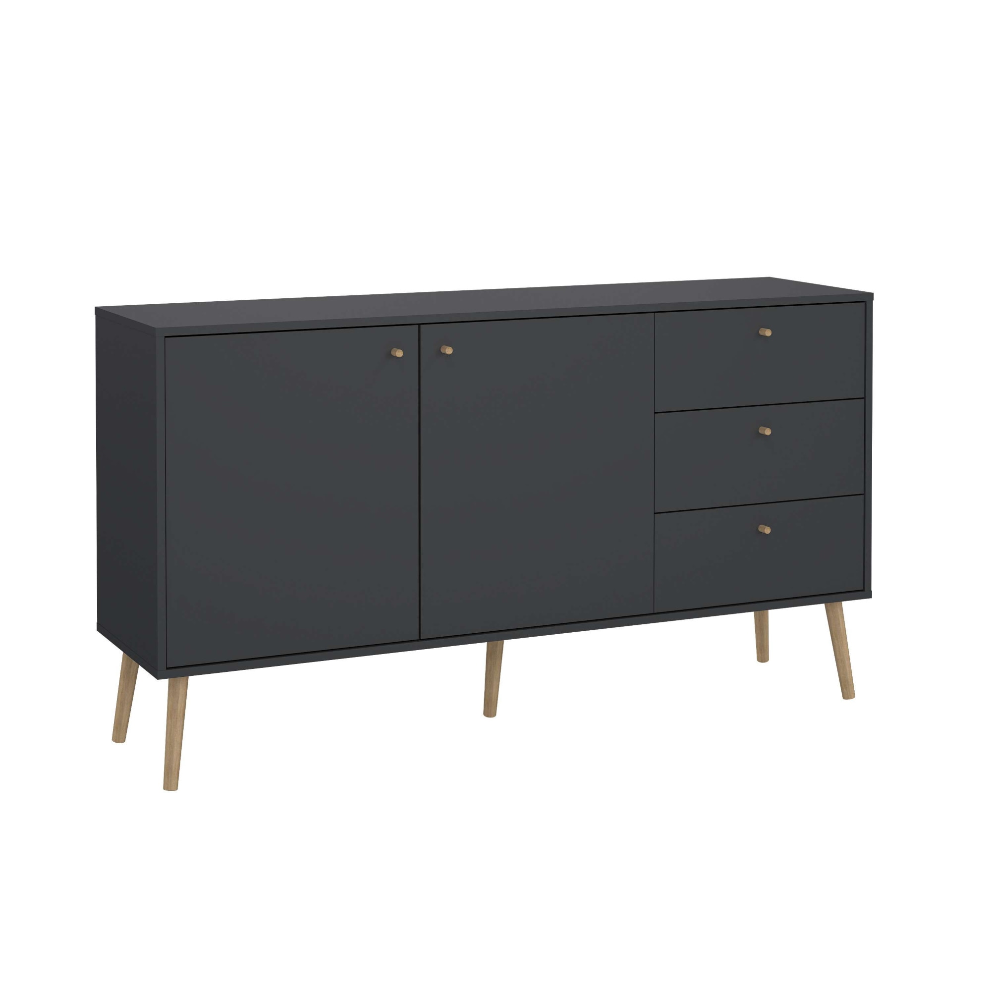 andas Sideboard »Bodo, Aufbewahrung, Schubladenschrank, Sideboard,«, Kommode mit 2 Türen, 3 Schubladen, Breite 147 cm