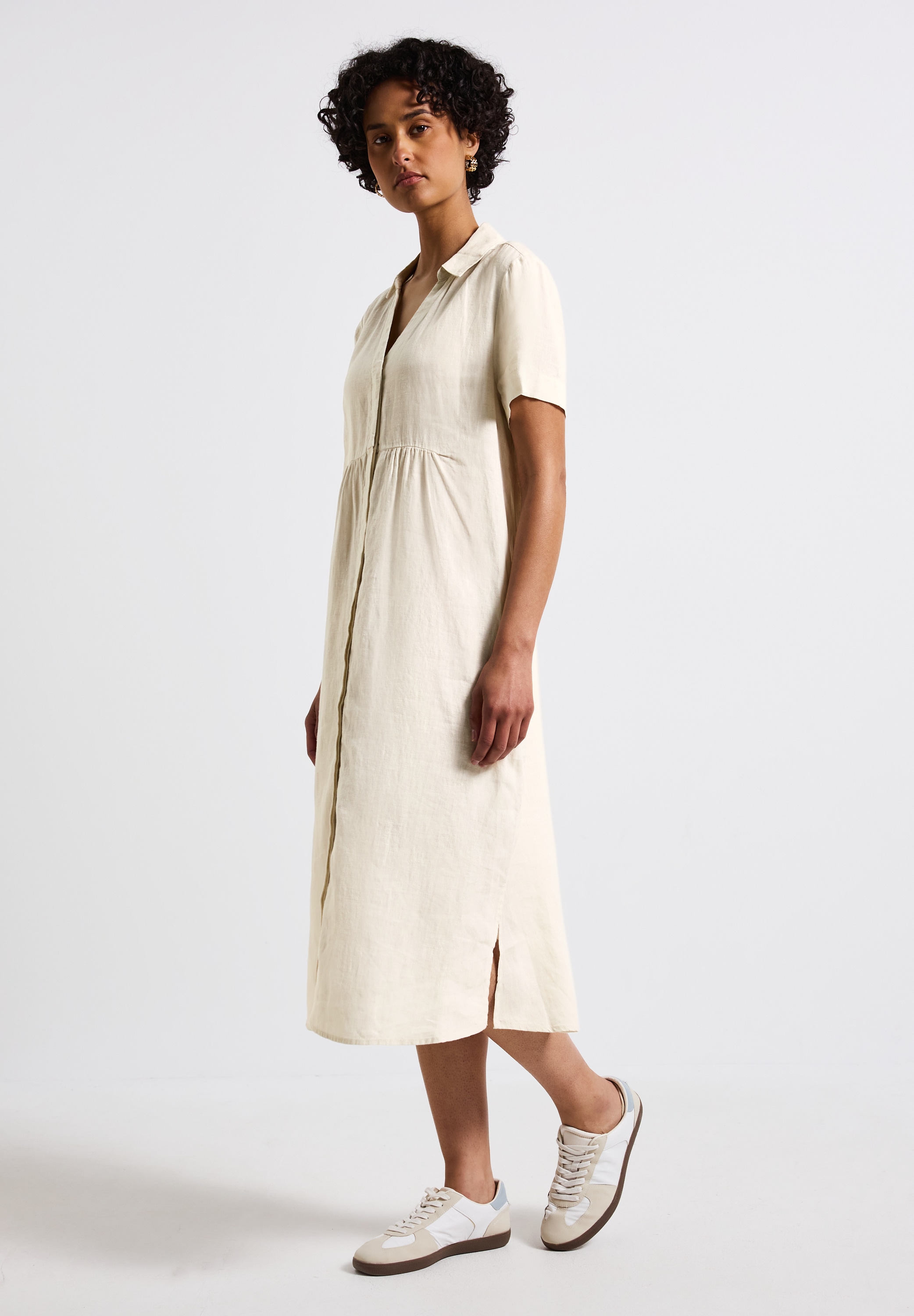 STREET ONE Midikleid, in Unifarbe günstig online kaufen