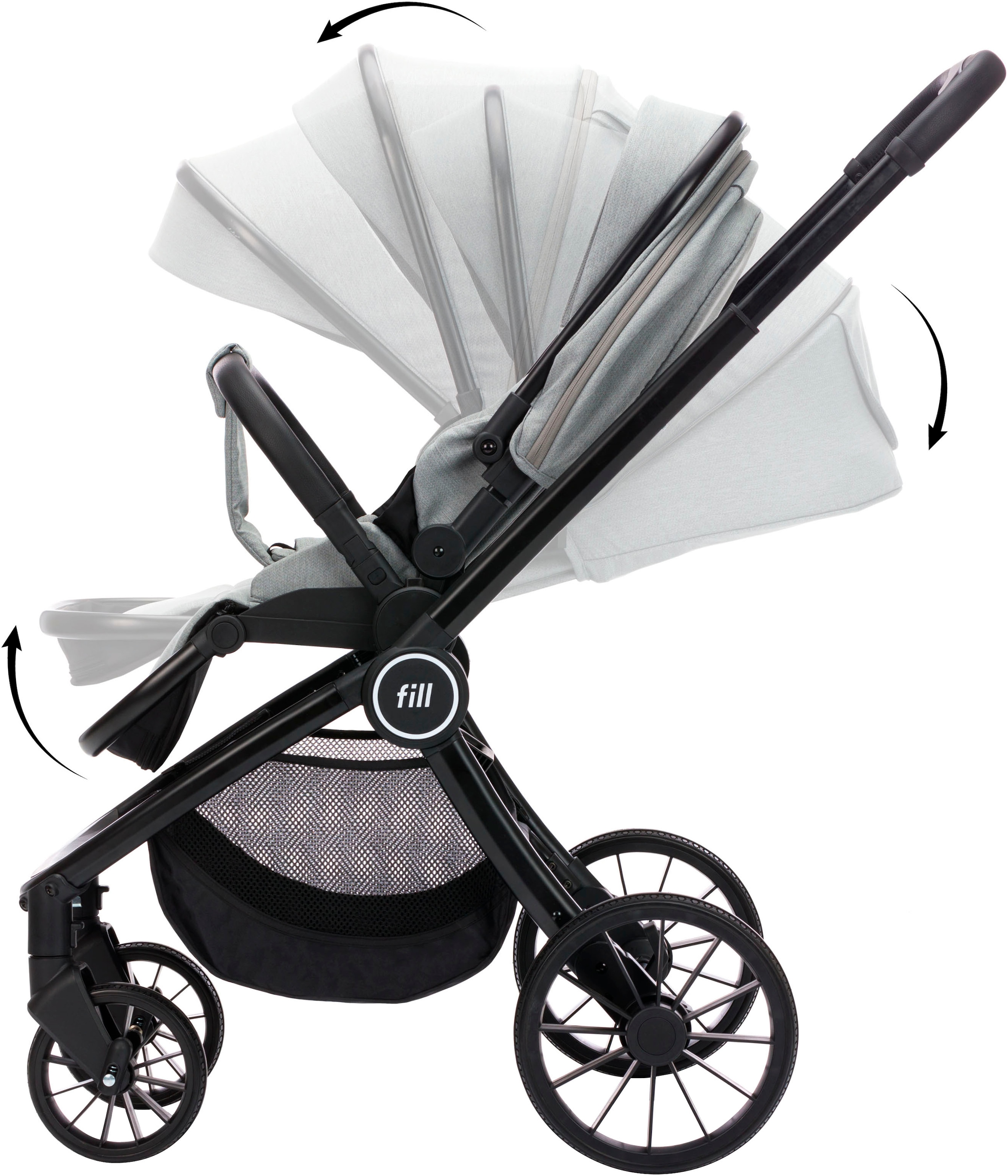 Fillikid Kombi-Kinderwagen »Kinderwagenset Cougar«, 22 kg