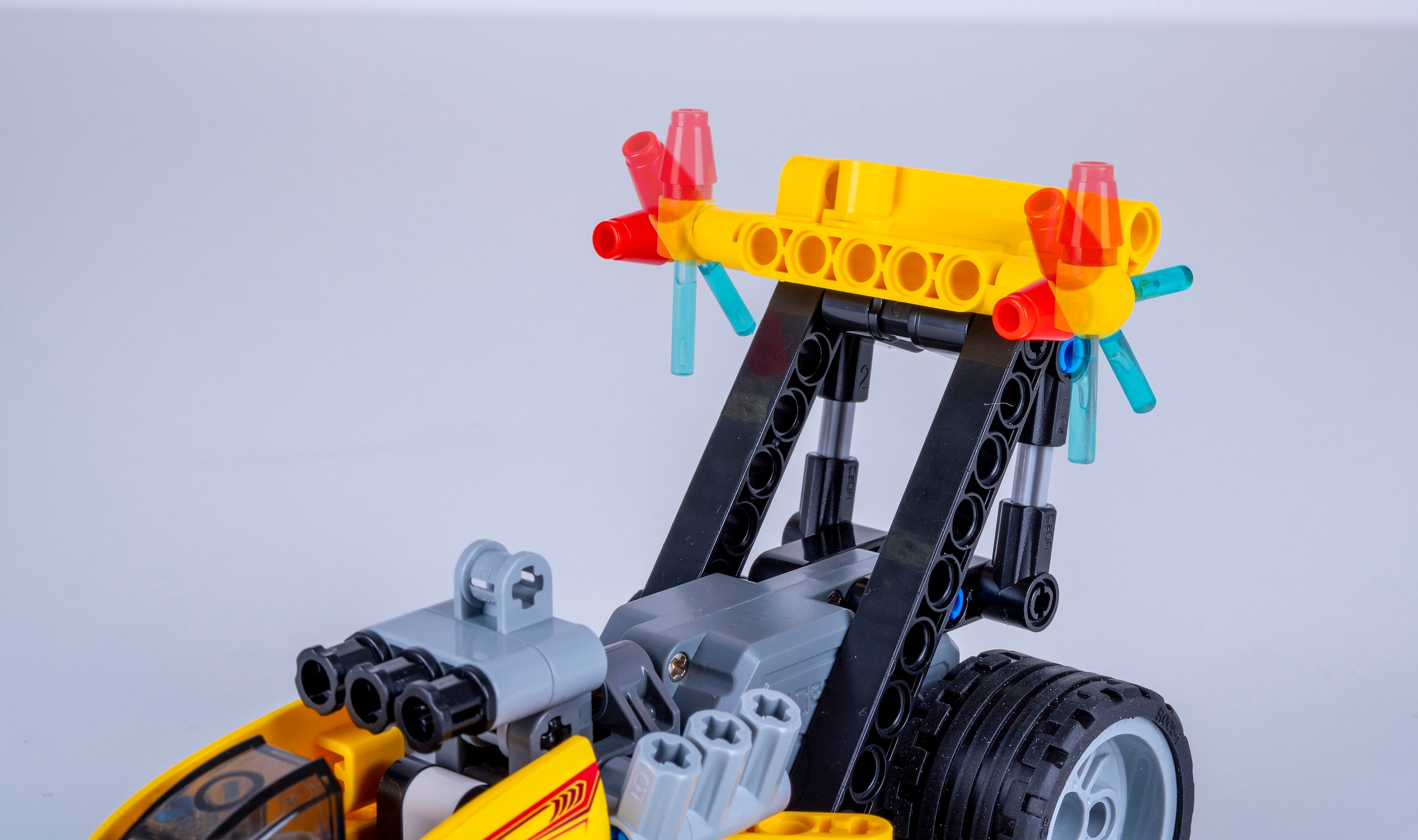 Jamara Konstruktions-Spielset »CaDA, Drag Racing gelb Bricks«, (151 St.)