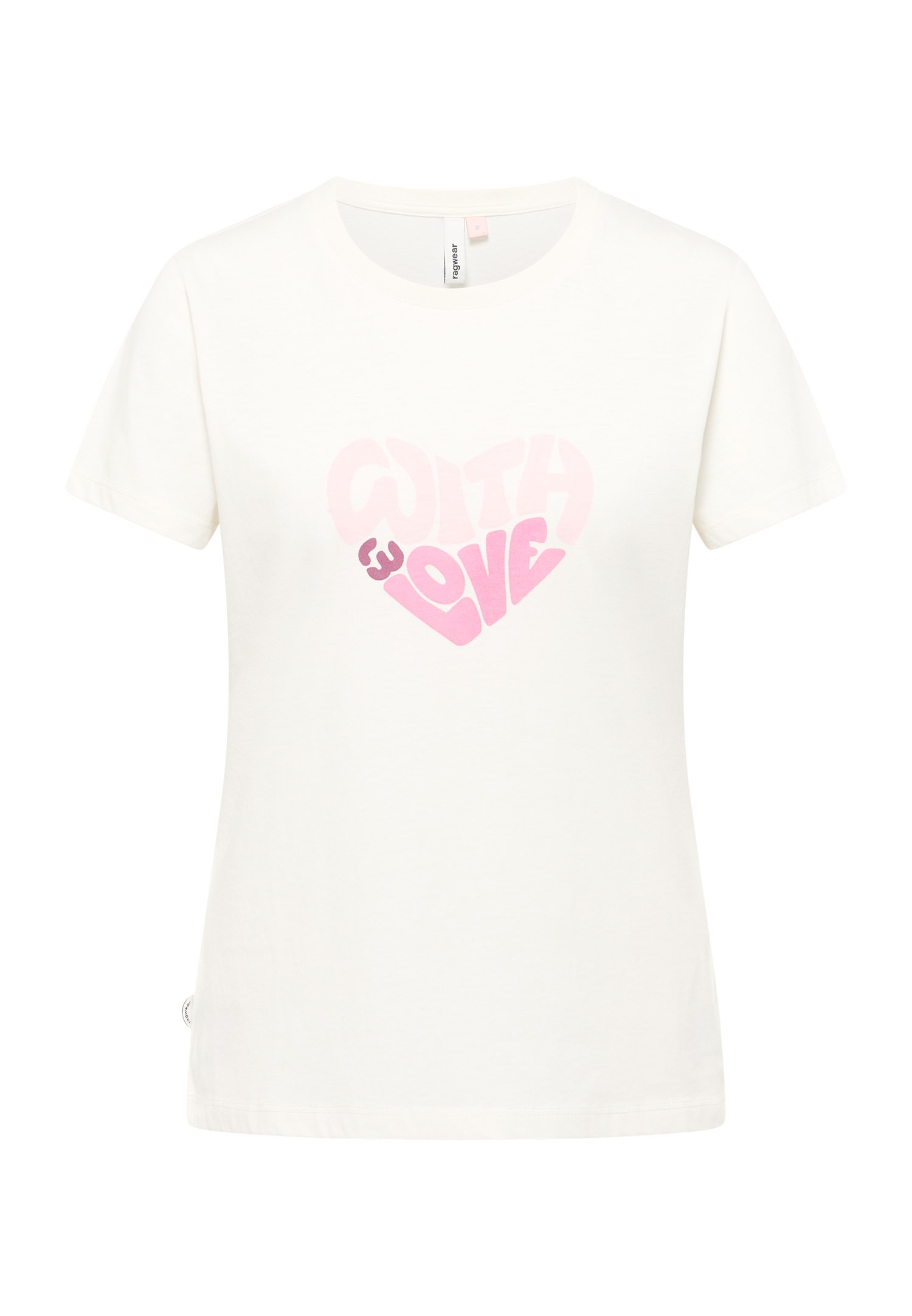 Ragwear Kurzarmshirt »MINTTA PP« Klassischer Fit mit Herz-Print und softem Finish