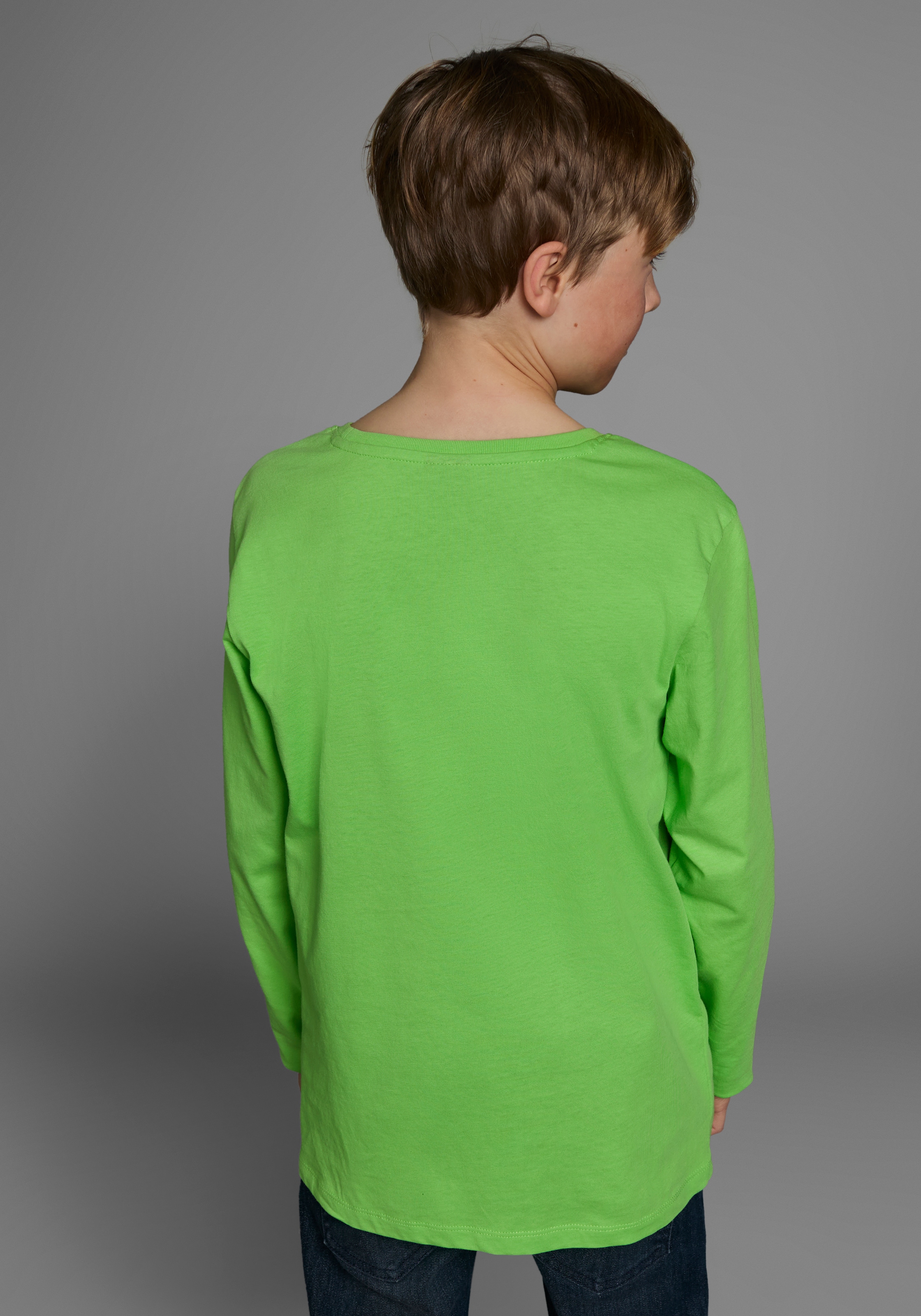 KIDSWORLD Langarmshirt »EGAL WAS, ICH WAR'S NICHT!«, Langarm, Basic-Passform, peppiger Aufdruck, Rundhalsausschnitt