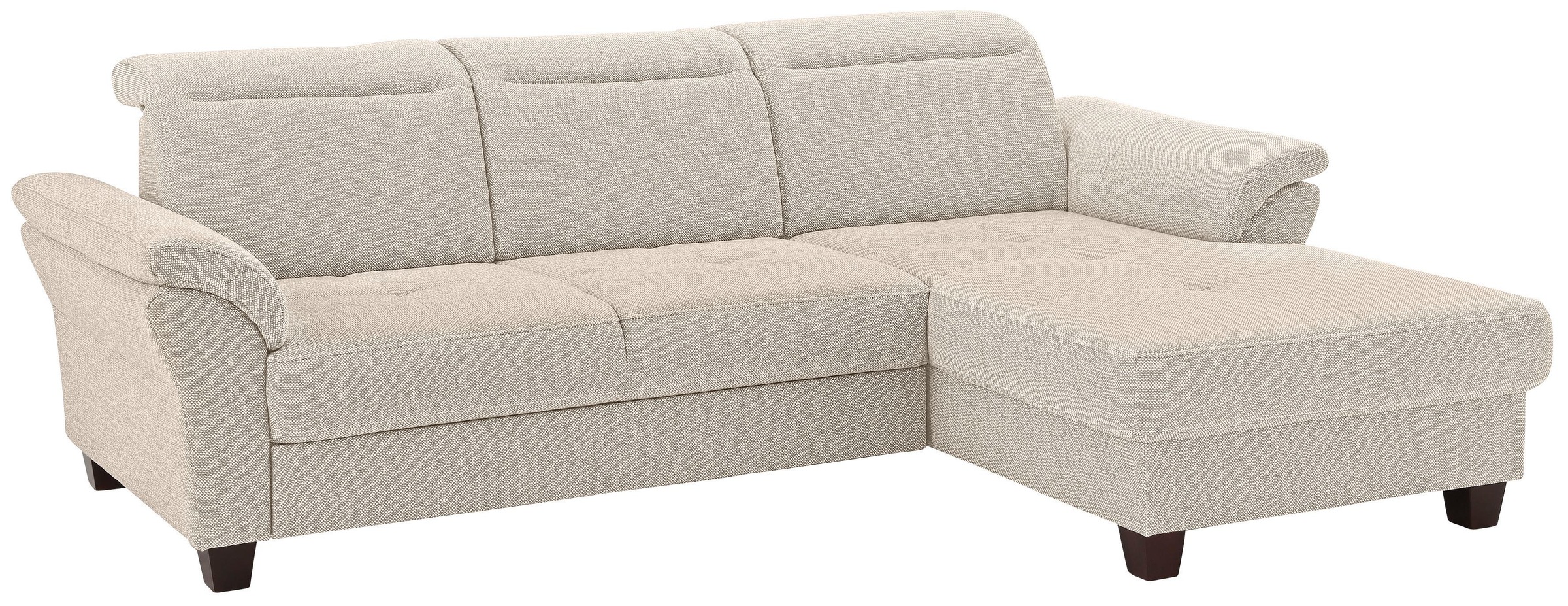 Home affaire Ecksofa "Solvei L-Form" mit Recamierenabschluß und Sitztiefenv günstig online kaufen