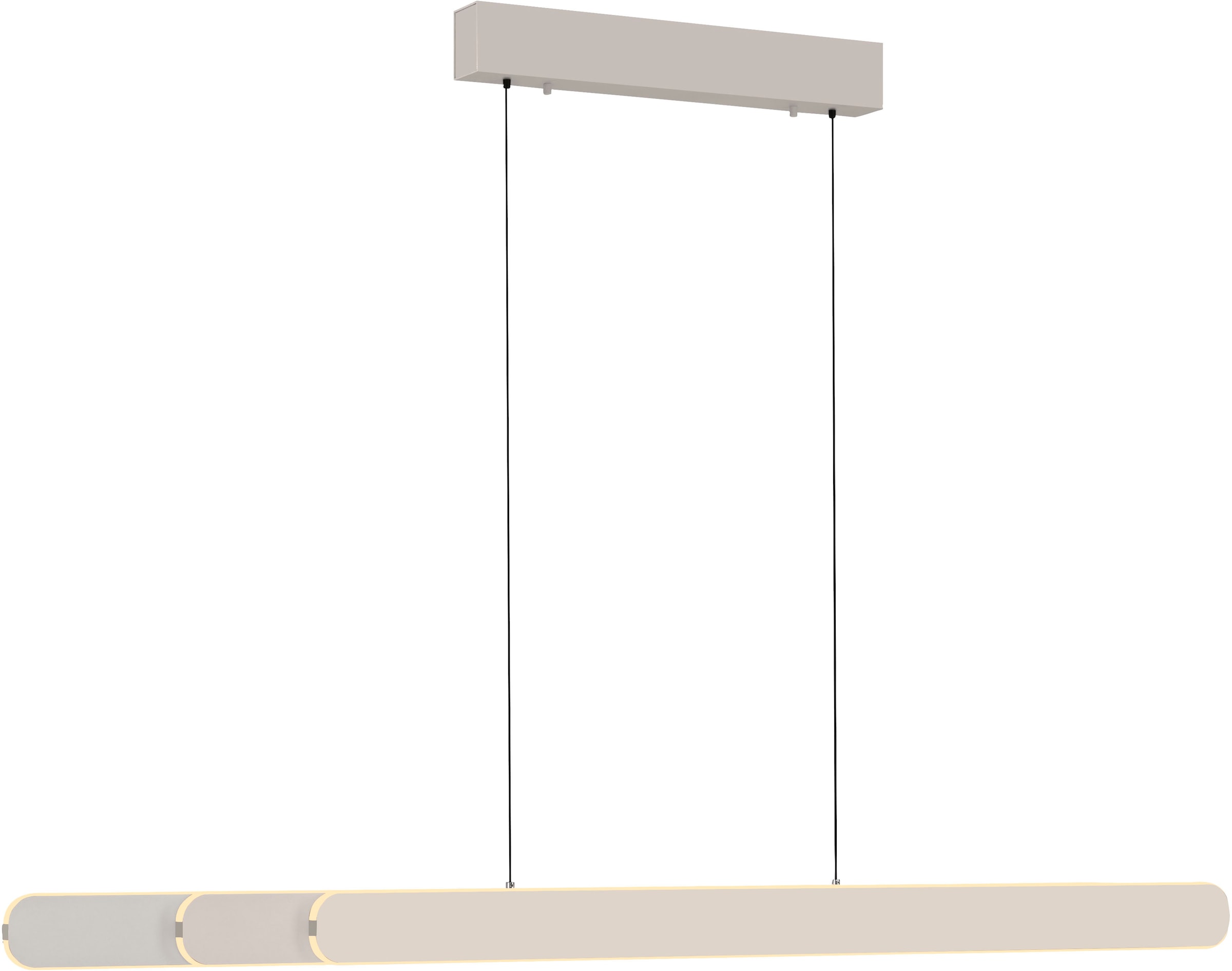 LED Pendelleuchte "ADRIANA ROUND", 2, H: 60cm, 1 Stk.sandbrise, SCHÖNER WOHNEN-KOLLEKTION, Leuchten, SCHÖNER WOHNEN Kollektion, Touchdimmer,