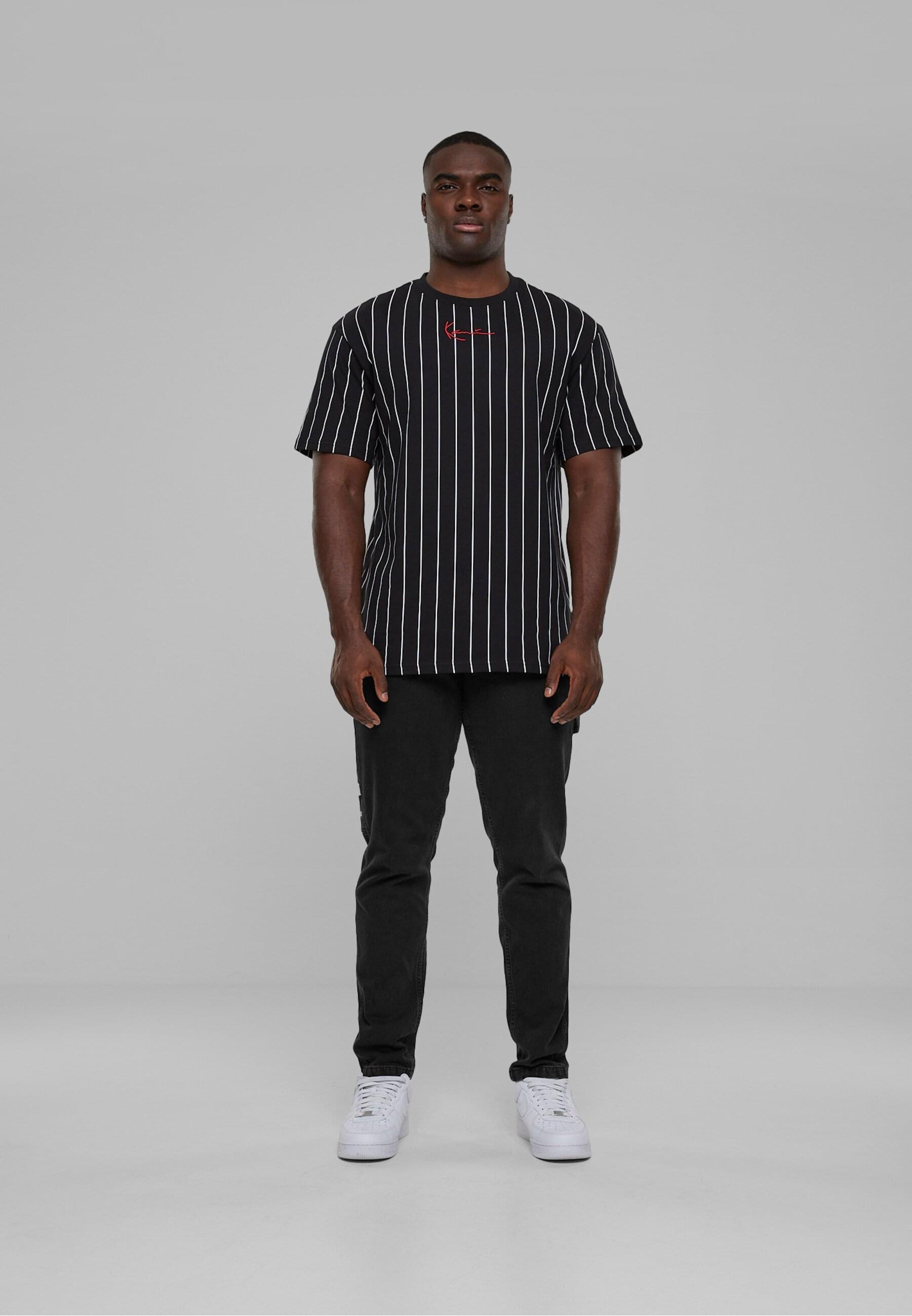 Karl Kani T-Shirt »Karl Kani Herren KM222-101-1 KK 2-Pack Pinstripe + Essential Tee«, (1 tlg.)