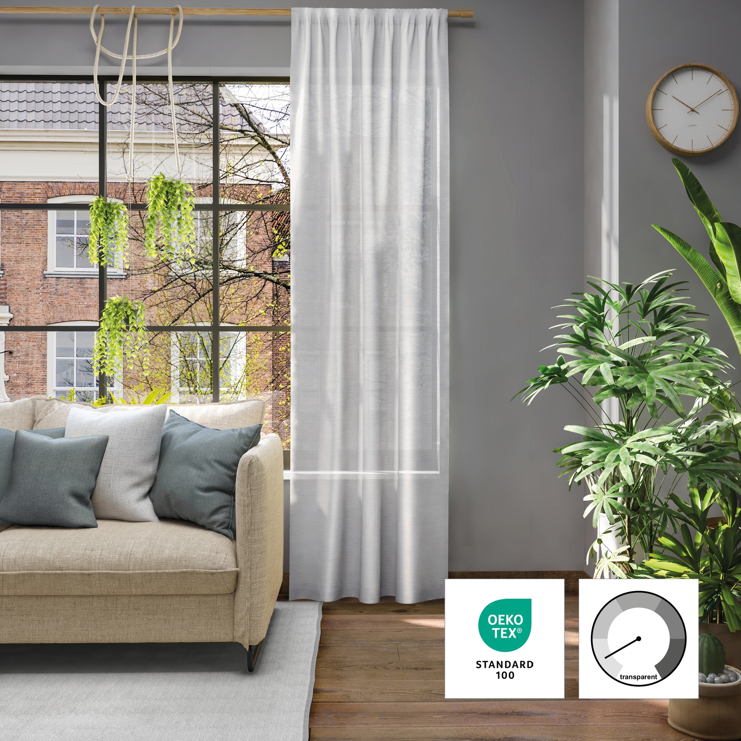 Neutex for you Vorhang "Libre-ECO" Stangendurchzug 1 Stk. tlg. günstig online kaufen