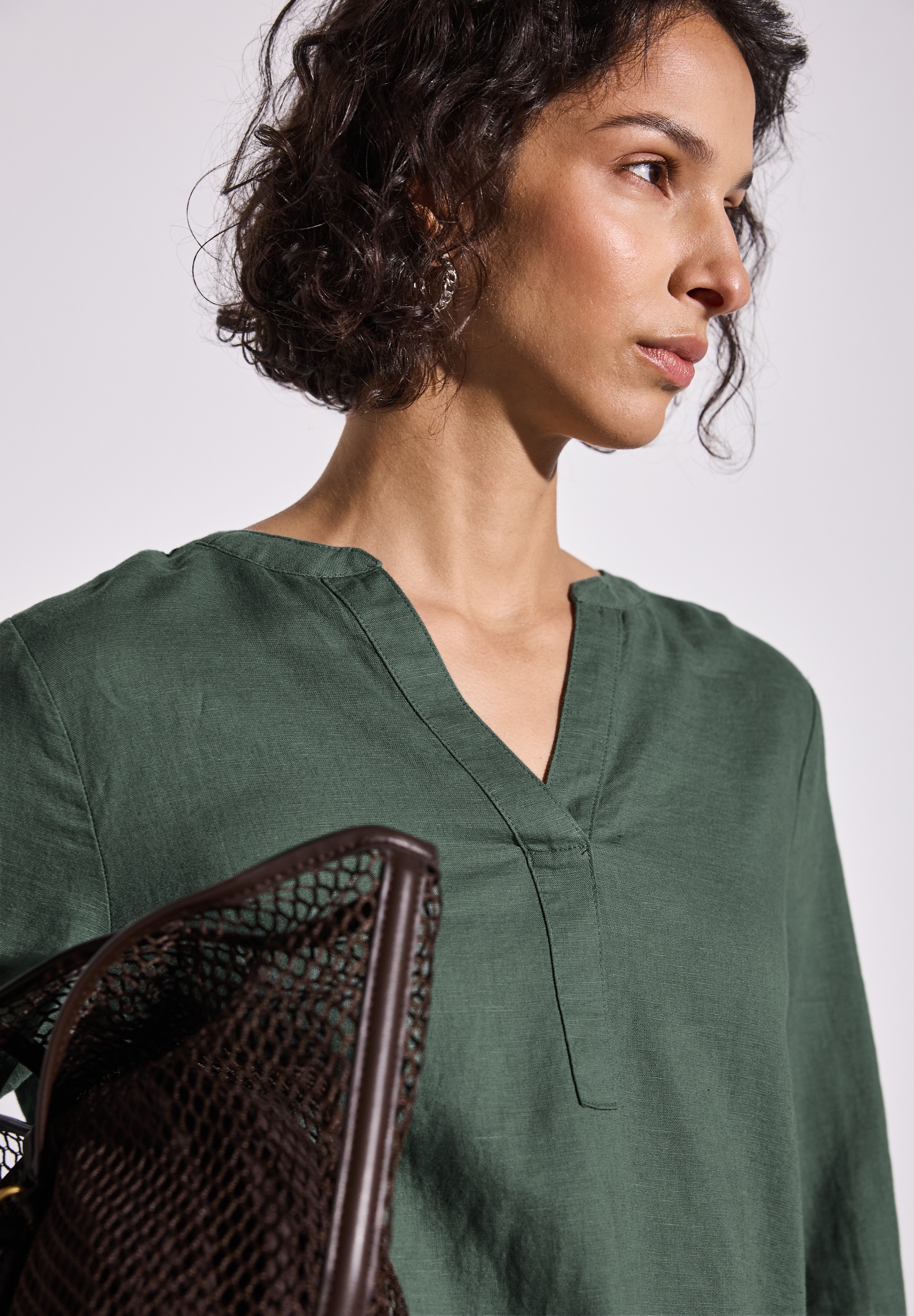 STREET ONE Klassische Bluse, mit 3/4-Ärmel