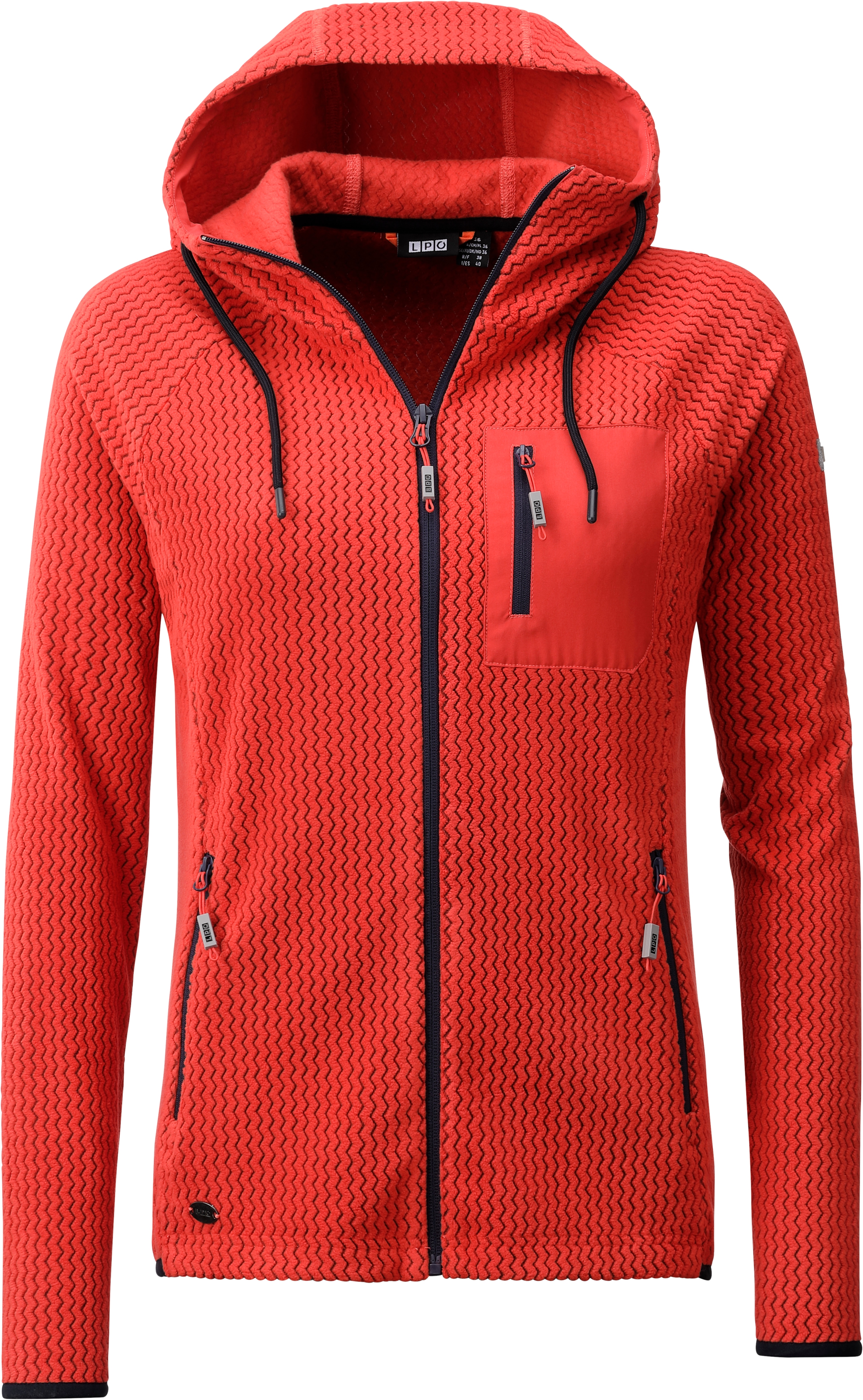 LPO Fleecejacke "Weya" mit Kapuze auch in Großen Größen