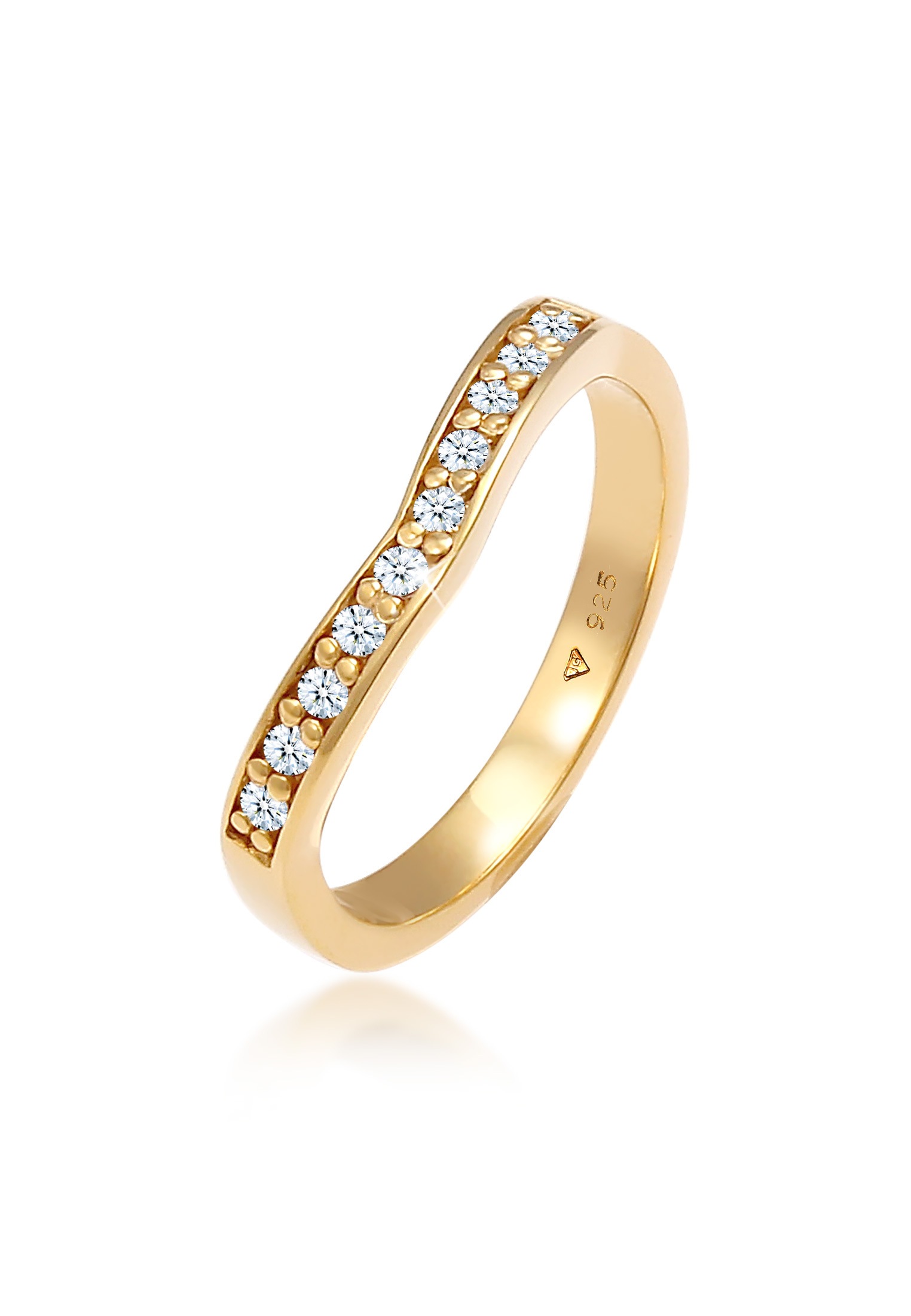 Elli DIAMONDS Diamantring »Diamanten (0.15 ct) V-Form Verlobung 925 Silber« kaufen