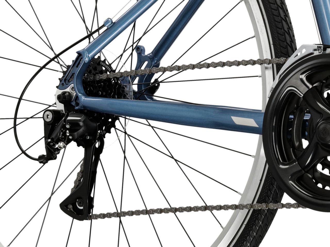 Kross Crossrad »Crossrad Herren 28" Move 1.0 blau 24 Gänge« 24 Gang Shimano ACERA M3020 Schaltwerk Kettenschaltung