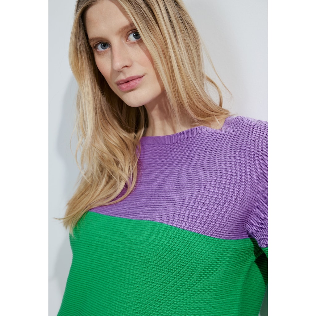 Cecil Strickpullover, mit Colorblocking