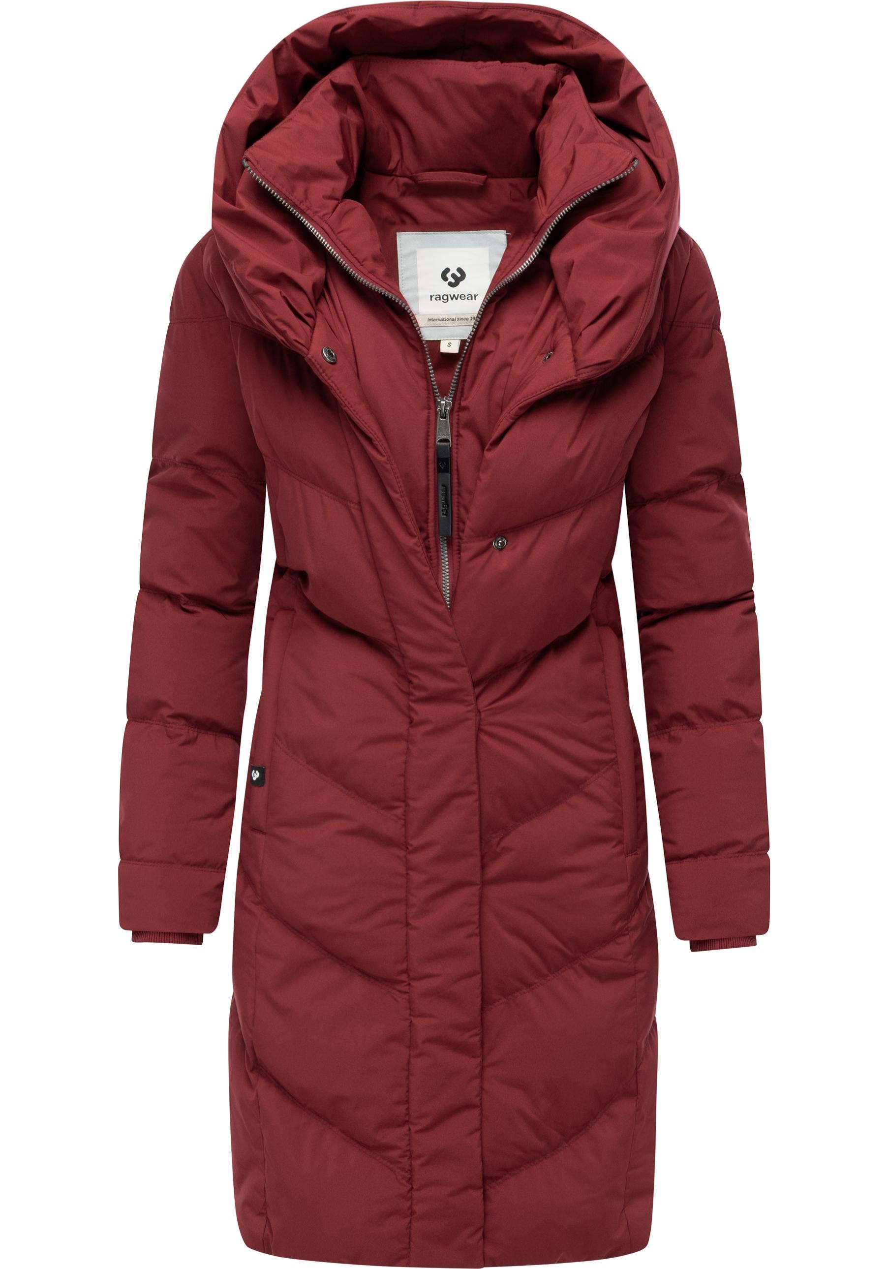 Ragwear Steppmantel »Natalka Soft YOUMODO«, Warmer Wintermantel mit hohem Kragen und Kapuze