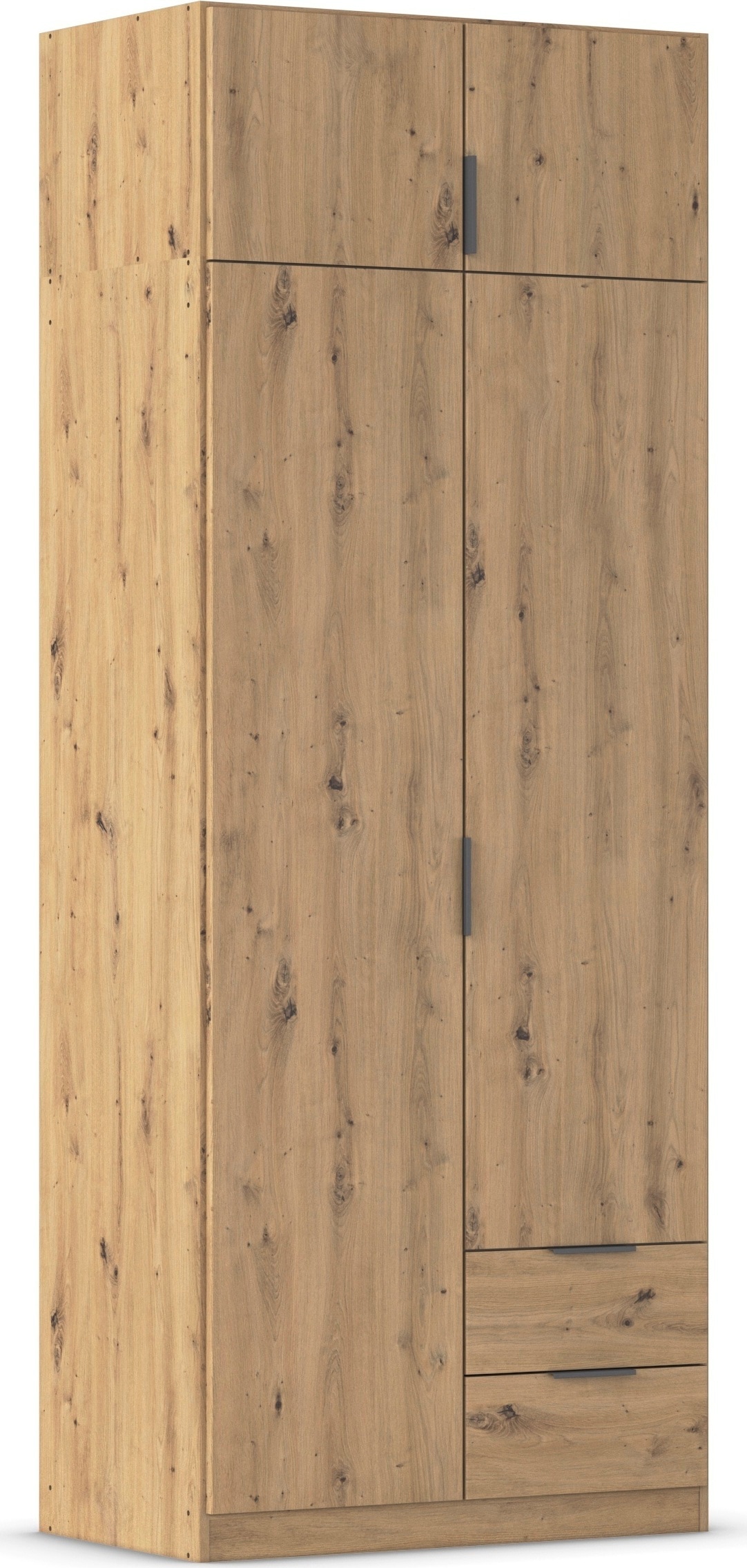rauch Kleiderschrank "Drehtürenschrank Schrank Garderobe Ankleide Schlafzimmer LAGOA" 3 verschiedene Ausstattungen BASIC/CLASSIC/PREMIUM (inkl. SOFT-CLOSE), mit geräumigen Schubladen, optional mit Aufsatz MADE IN GERMANY