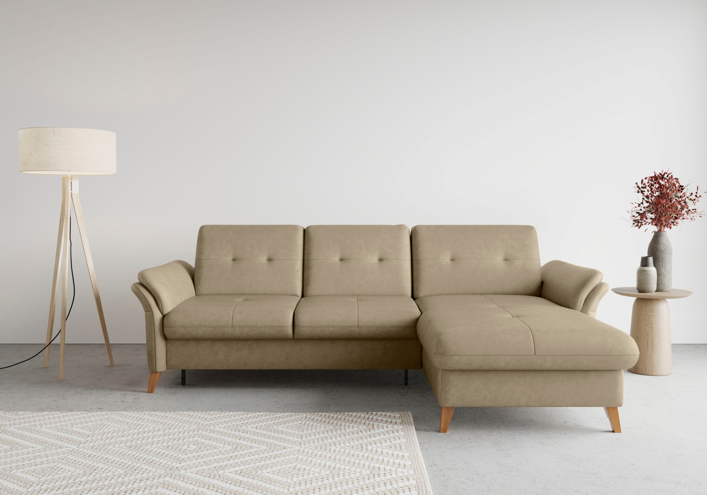sit&more Ecksofa "Göteborg", Sitztiefenverstellung und Federkern, wahlweise günstig online kaufen