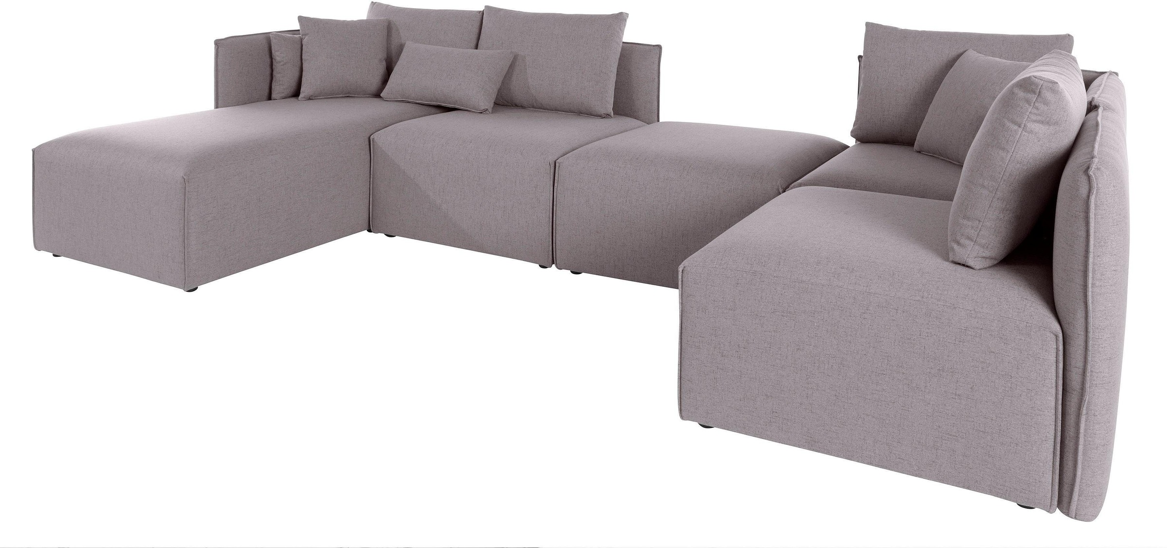 OTTO home Wohnlandschaft "Nöre U-Form" 5 Teile, in vielen Bezugsqualitäten günstig online kaufen