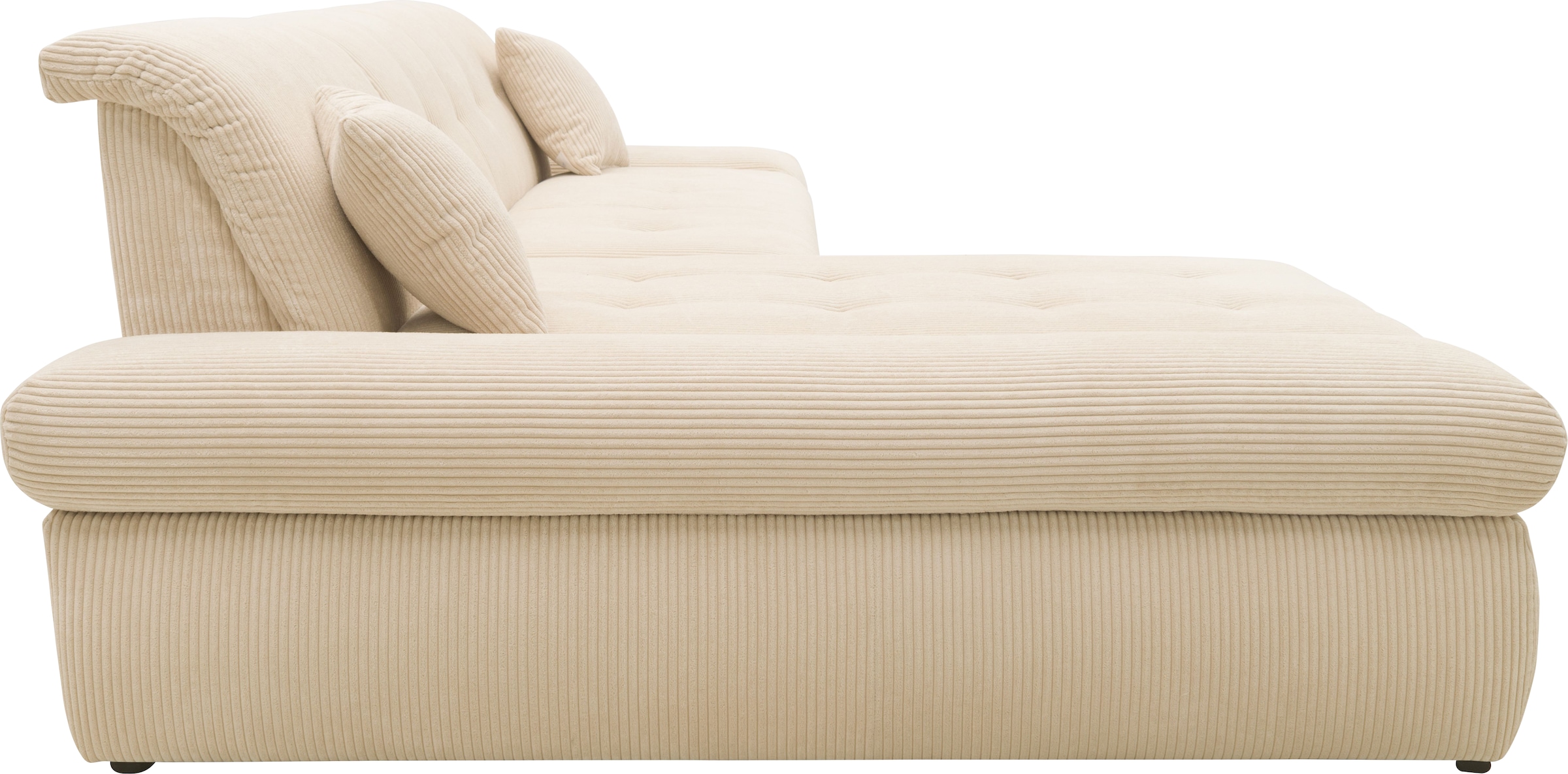 DOMO collection Ecksofa »Moric B/T/H 300/172/80 cm, auch in Cord, L-Form«, XXL-Format, wahlweise auch mit Bettfunktion und Armverstellung