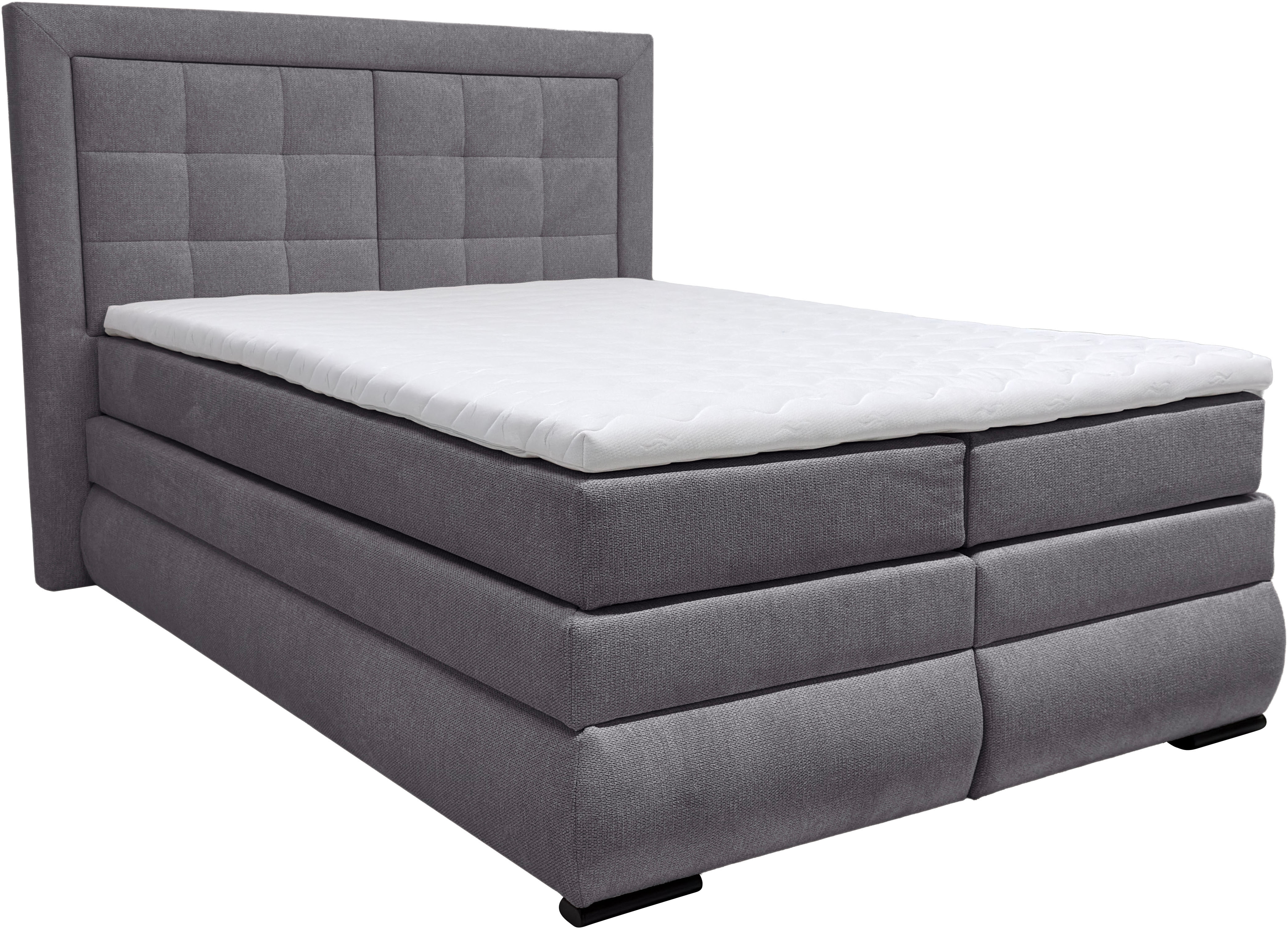 OTTO home Boxspringbett "MIVVA mit Bettkasten, mit Taschenfederkernmatratze H3, H3/H4 mix, H4" mit Kaltschaum- oder Visco-Topper (bei H4), Komfortliegehöhe 67cm