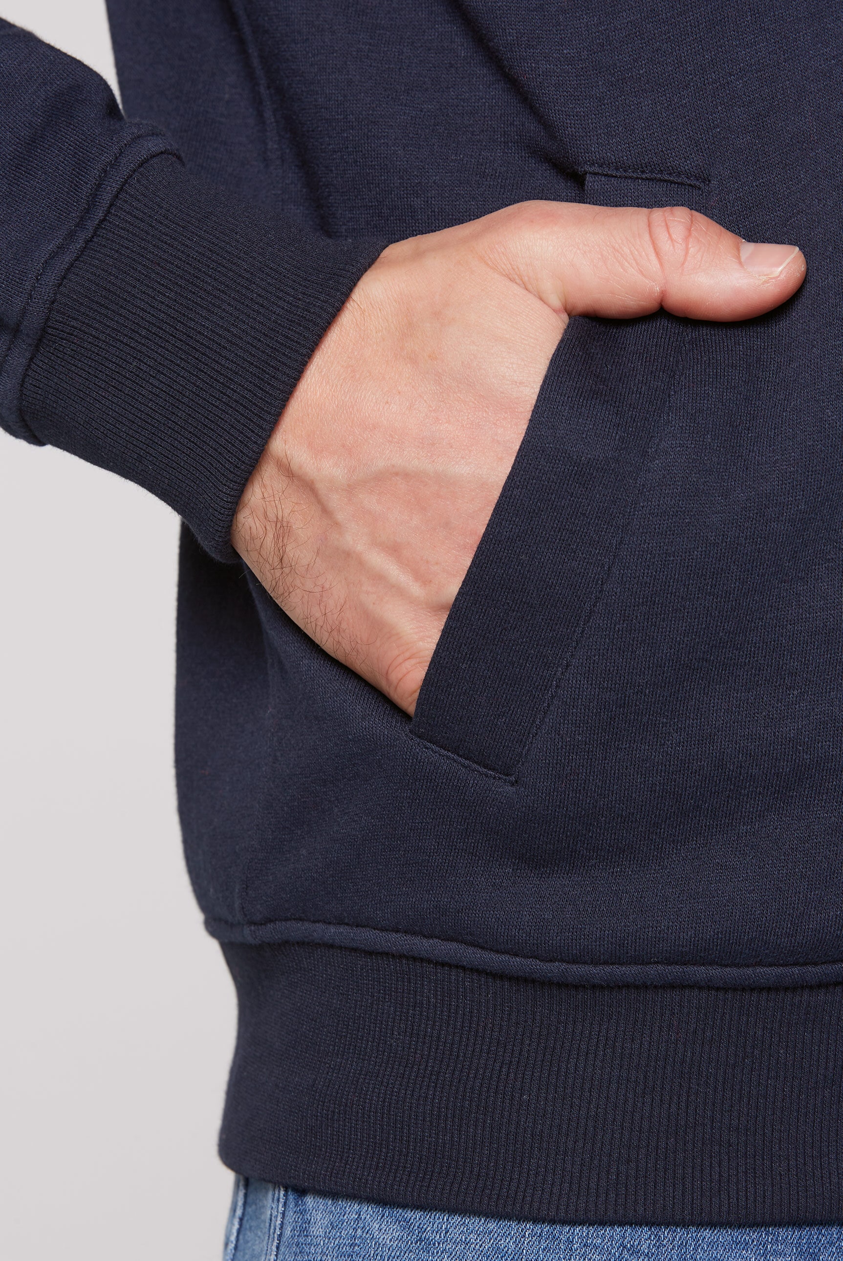 CAMP DAVID Sweatjacke, mit Stehkragen