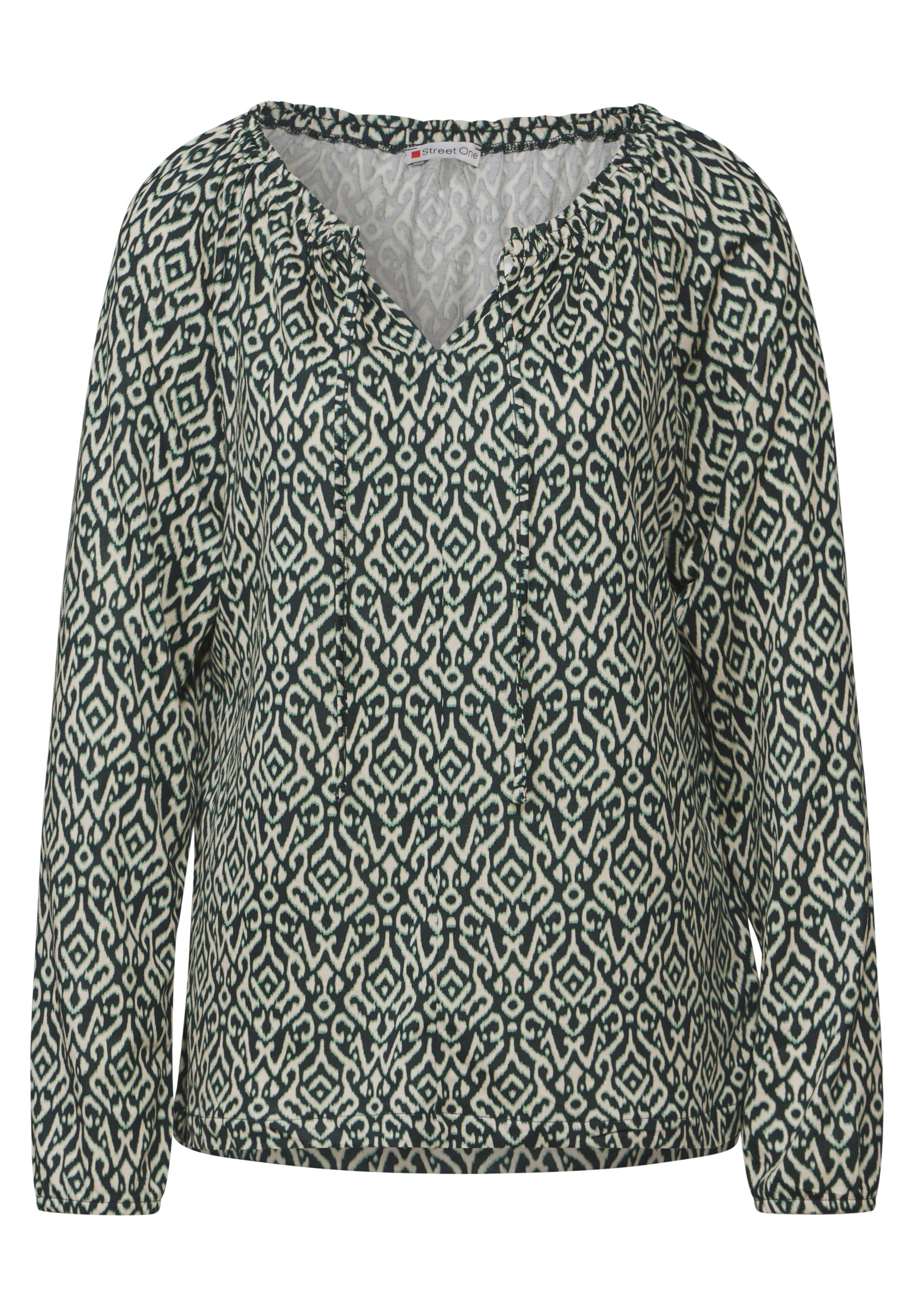 STREET ONE Langarmshirt, mit U-Boot-Ausschnitt