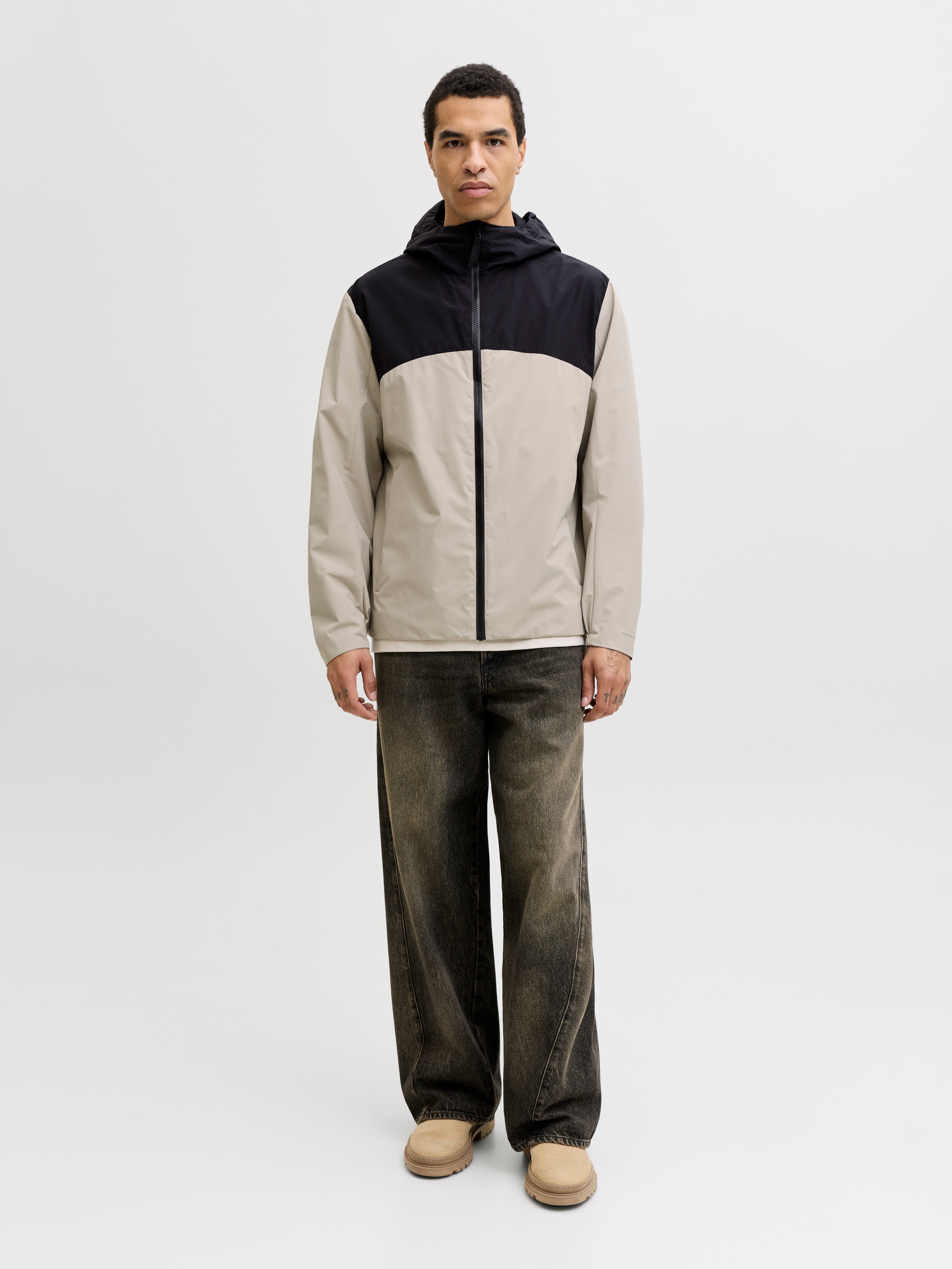 Jack & Jones Blouson Bomber Rush Blue Mirage / Detail Navy Blazer / White Blocking S Homme 9