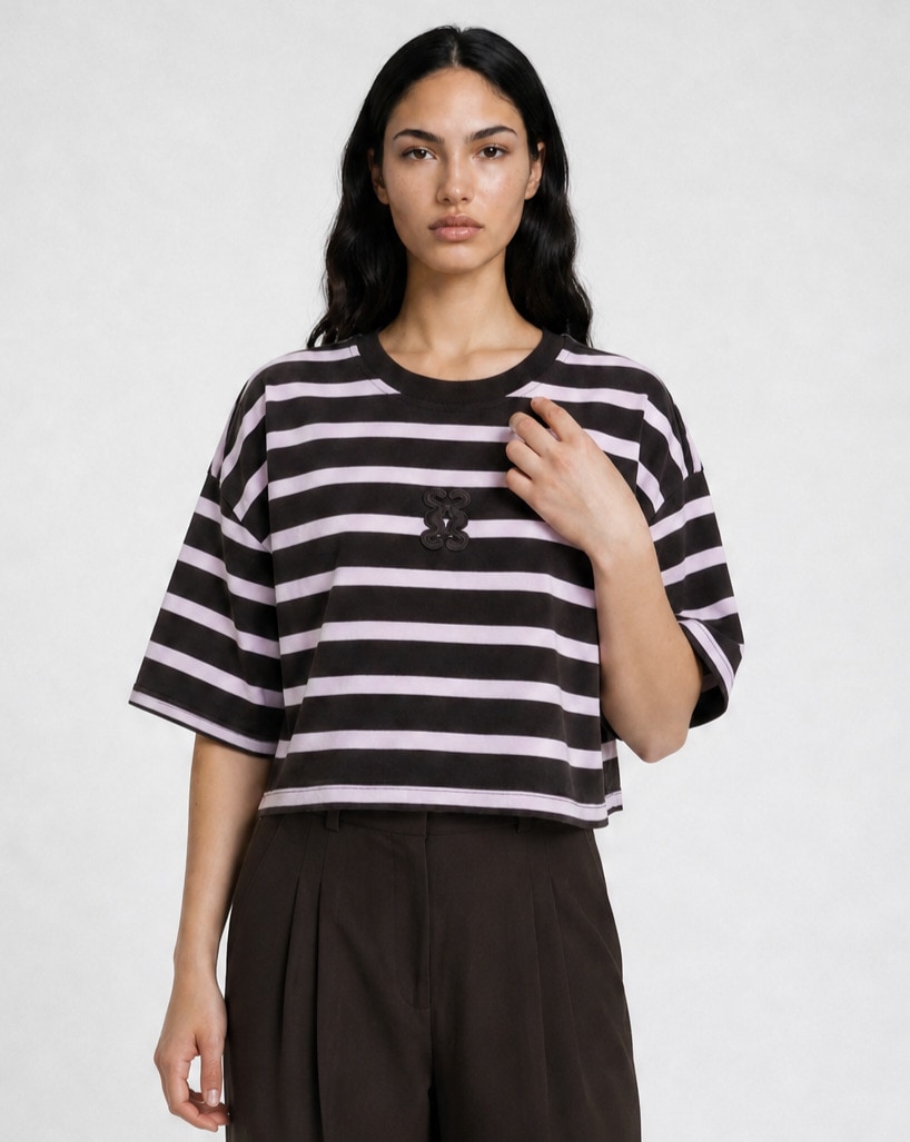 Smith & Soul Rundhalsshirt mit modischen Streifen