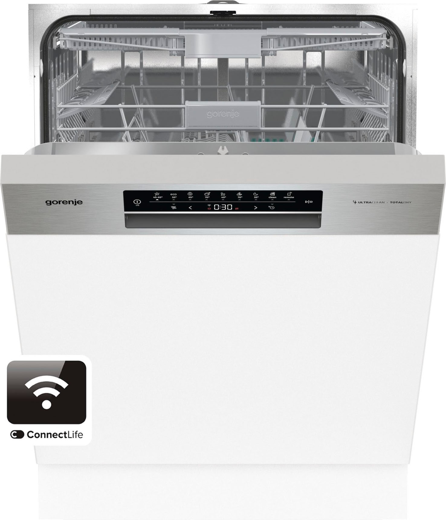 GORENJE teilintegrierbarer Geschirrspüler, GI673C60X, 16 Maßgedecke, automatische Türöffnung